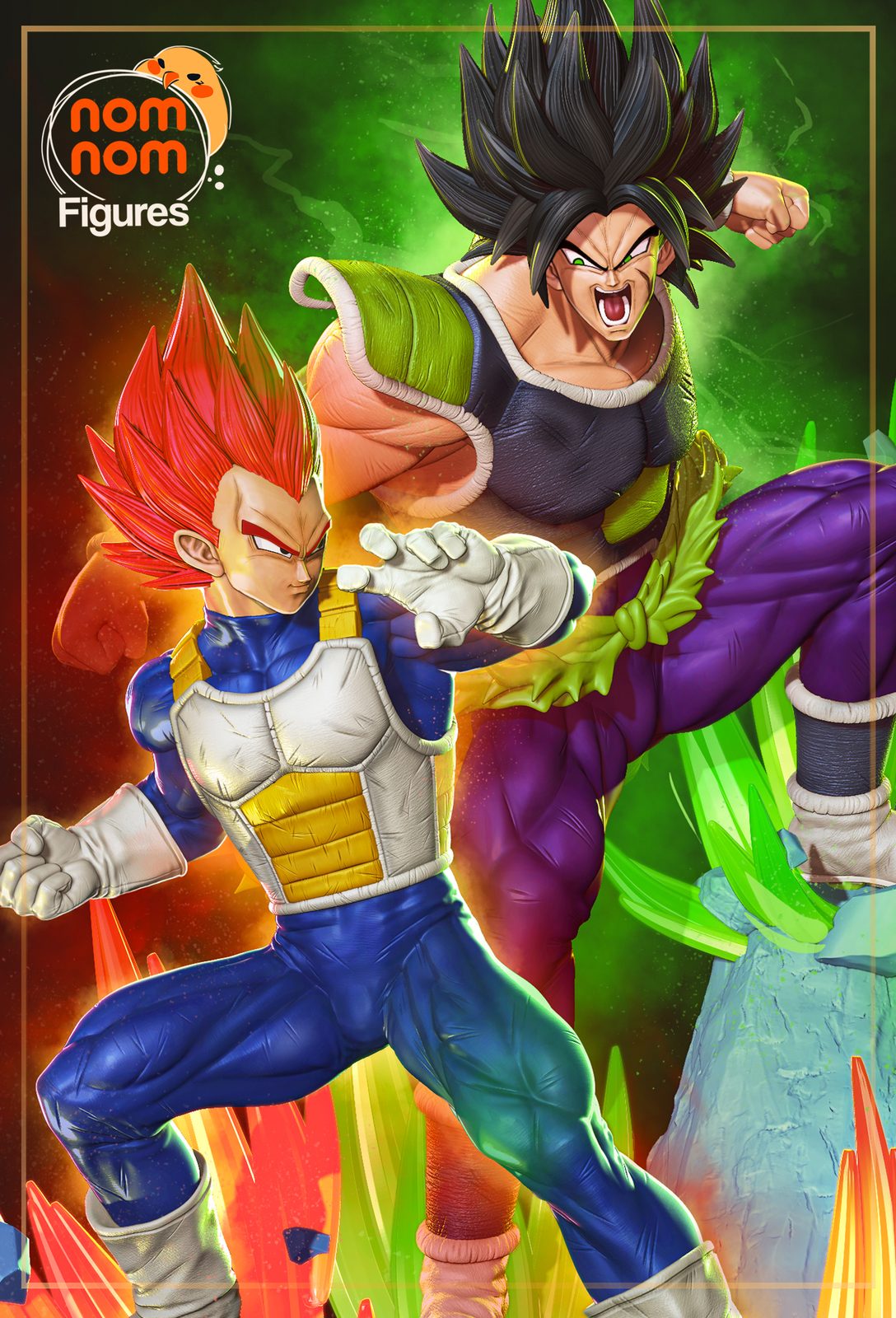 Vegeta Vs Broly + Bustos