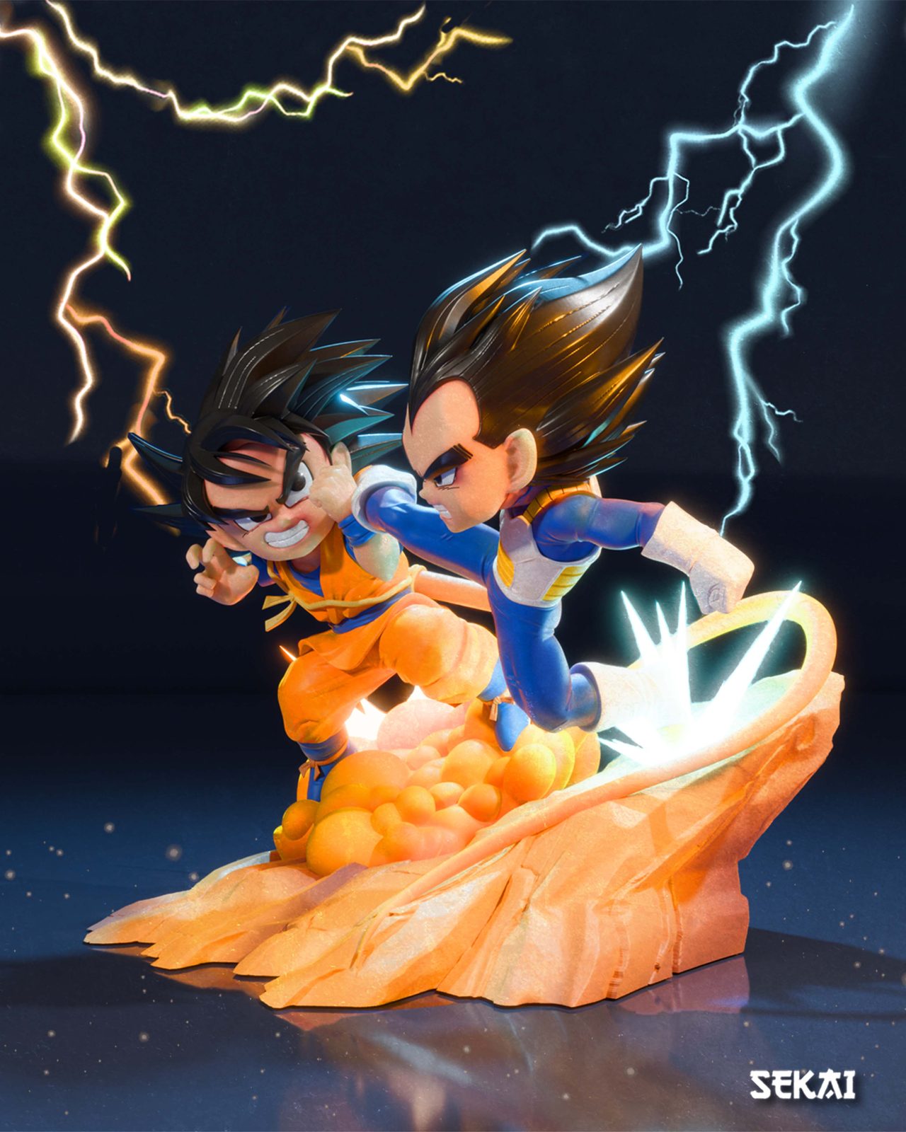 Goku Vs Vegeta Sculpture (Images) view 2