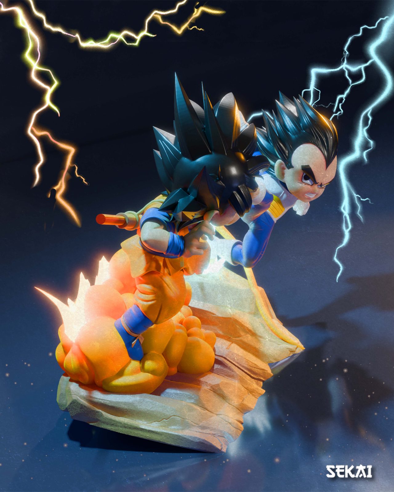 Goku Vs Vegeta Sculpture (Images) view 4