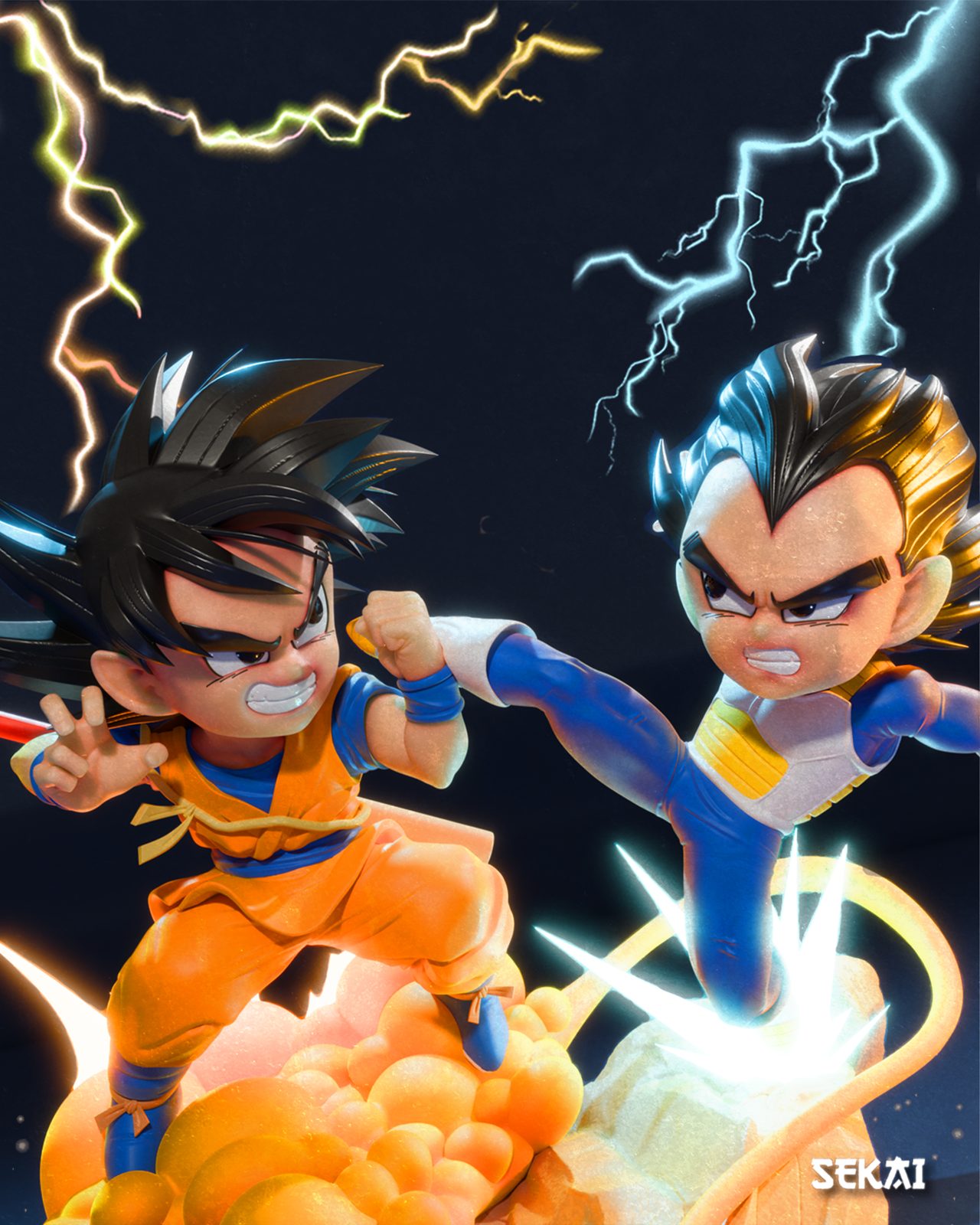Goku Vs Vegeta Sculpture (Images) view 5