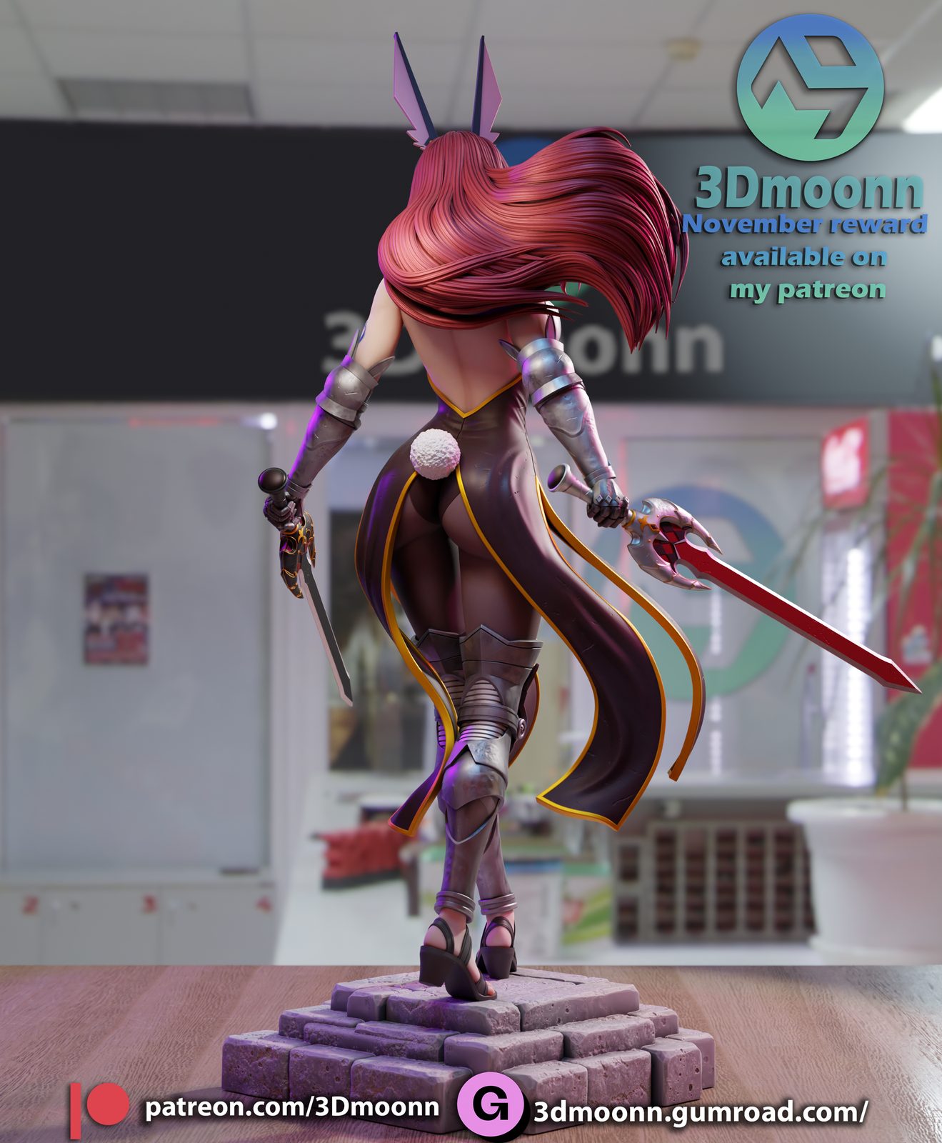 3Dmoonn Erza Scarletfairy Tail view 4