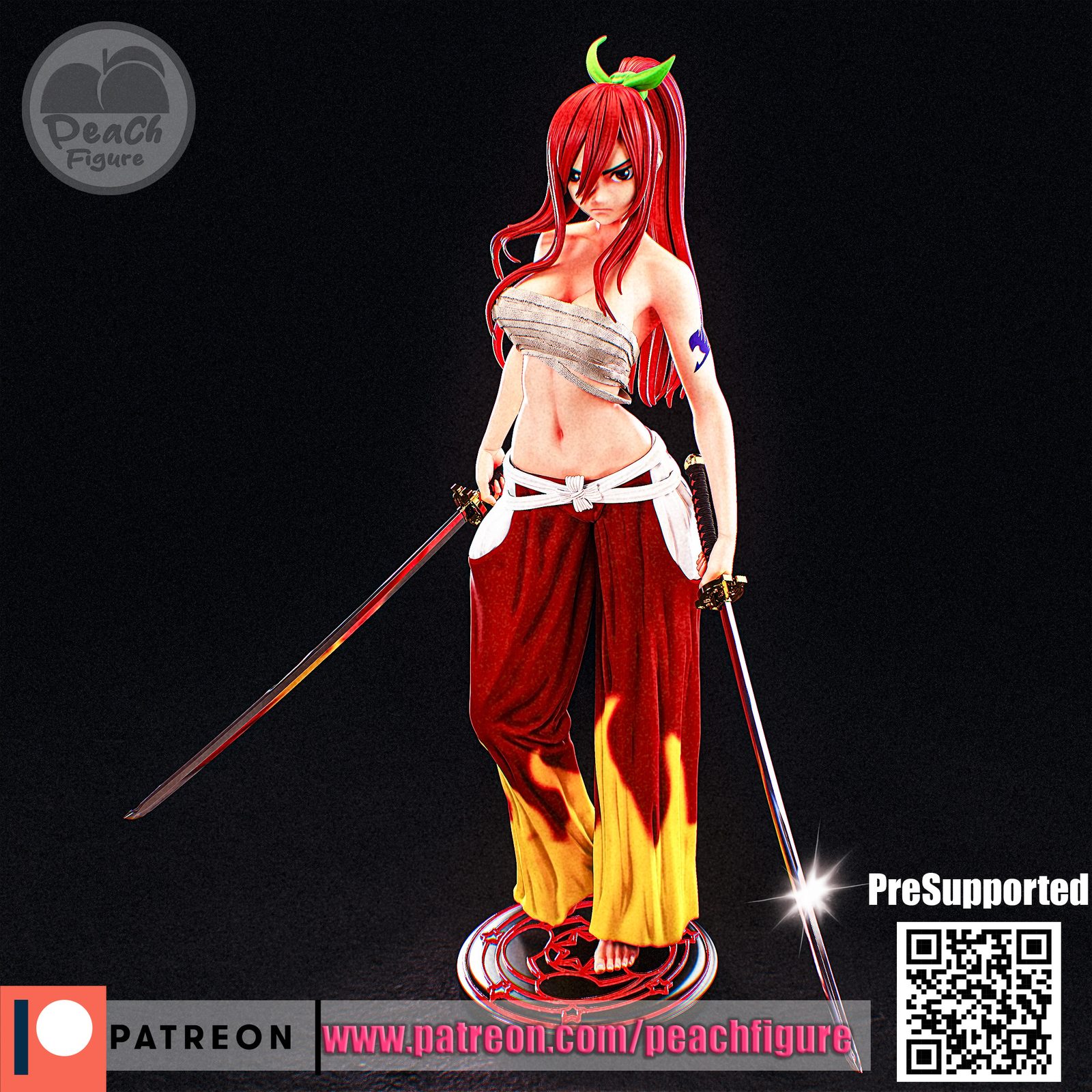 Peach Figure Erza Scarlet view 4