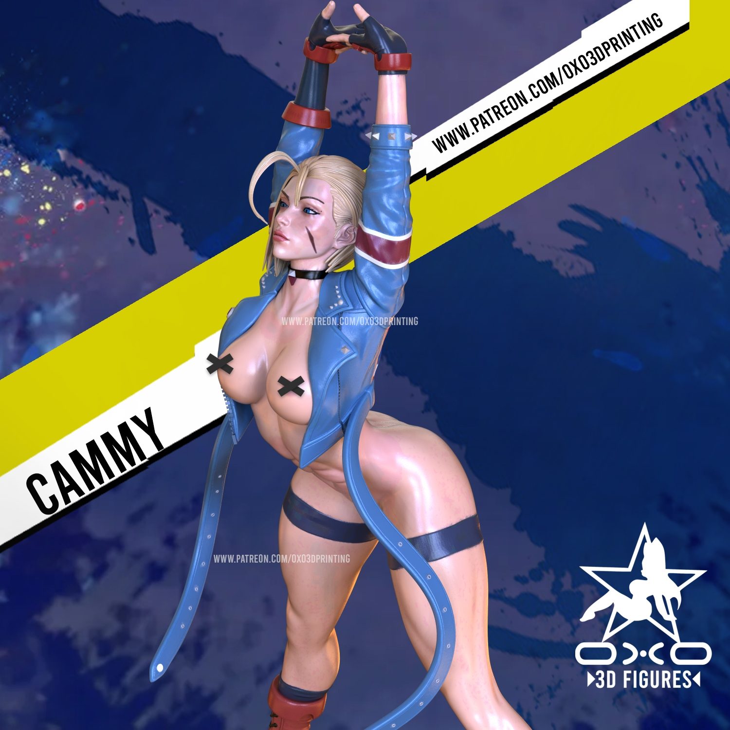 Oxo3D Cammy From Street Fighter
