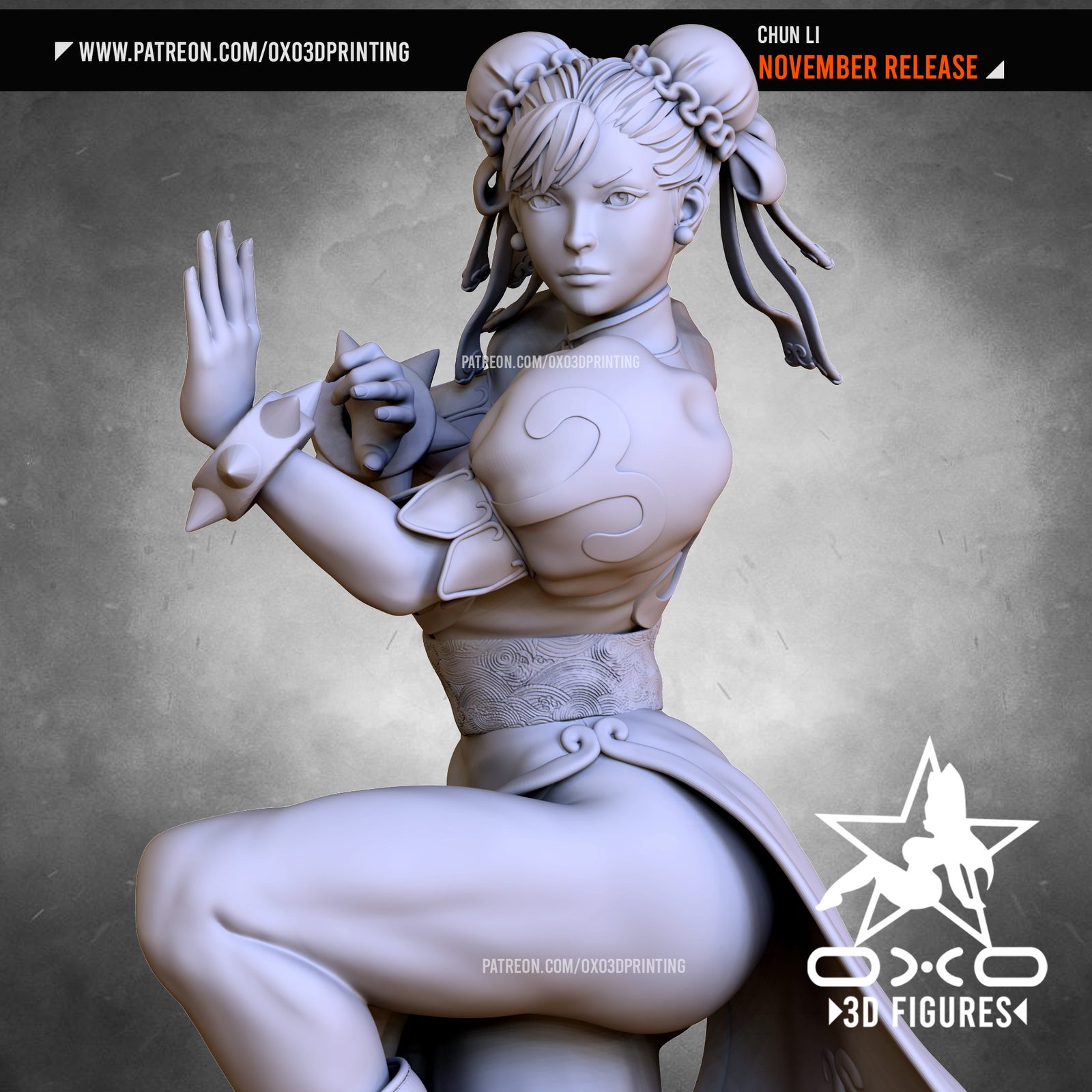 Oxo3D Figures Chunli view 4