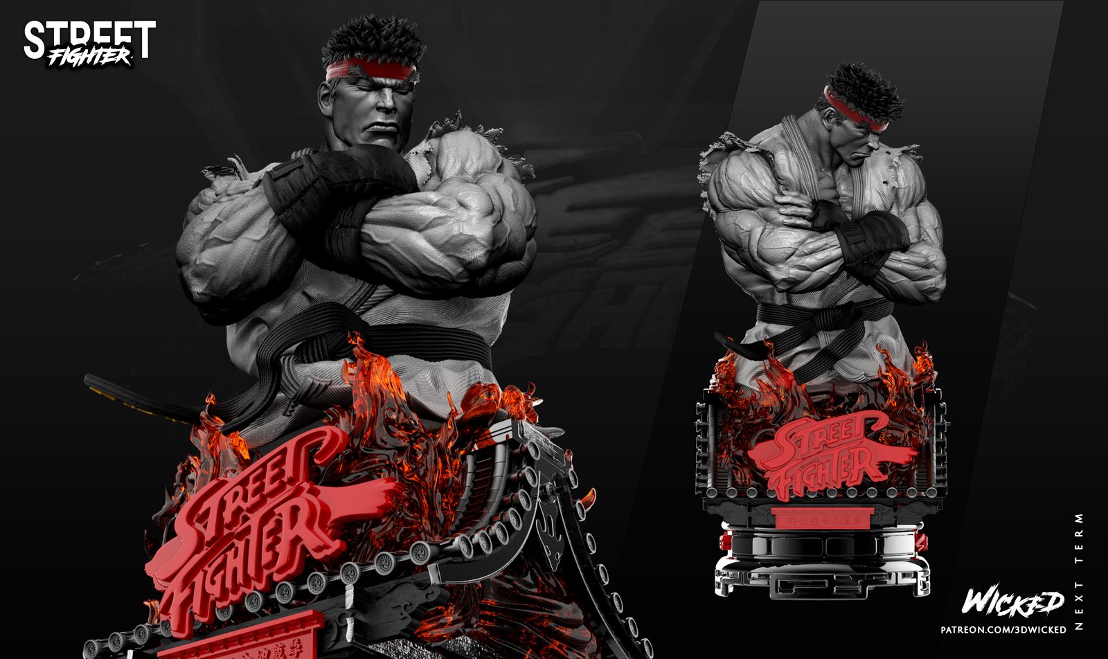 Ryu Bust 355Mm (Non Supported)