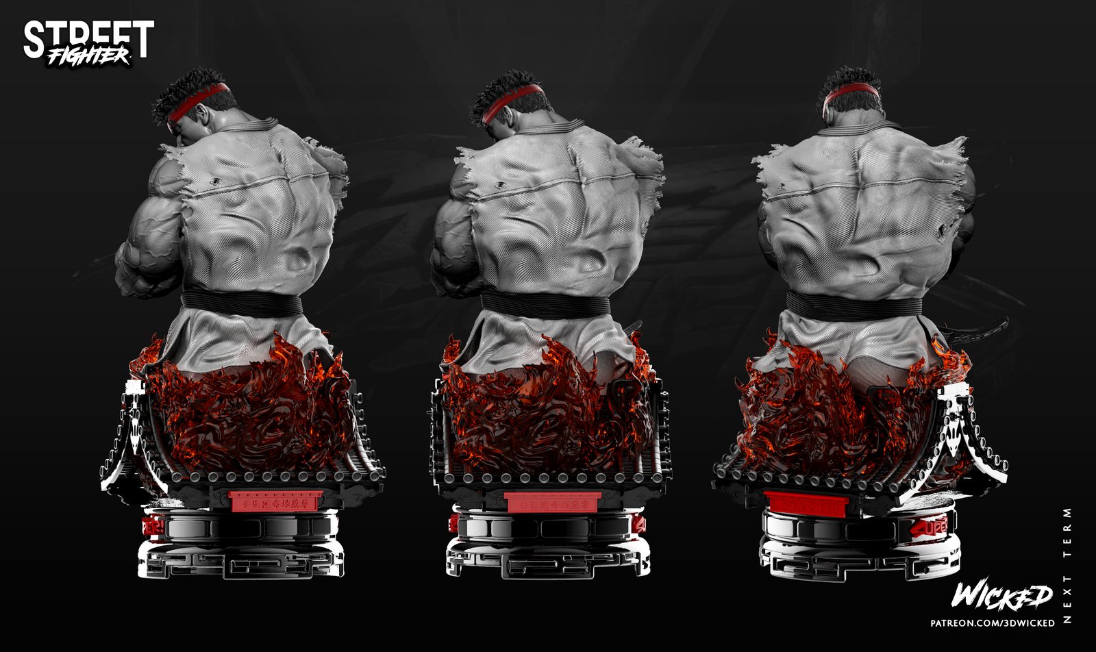 Ryu Bust 355Mm (Non Supported) view 3