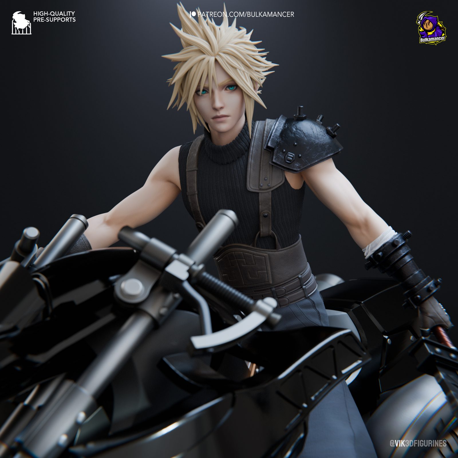 Bulkamancer Sculpts Cloud Final Fantasy Vii