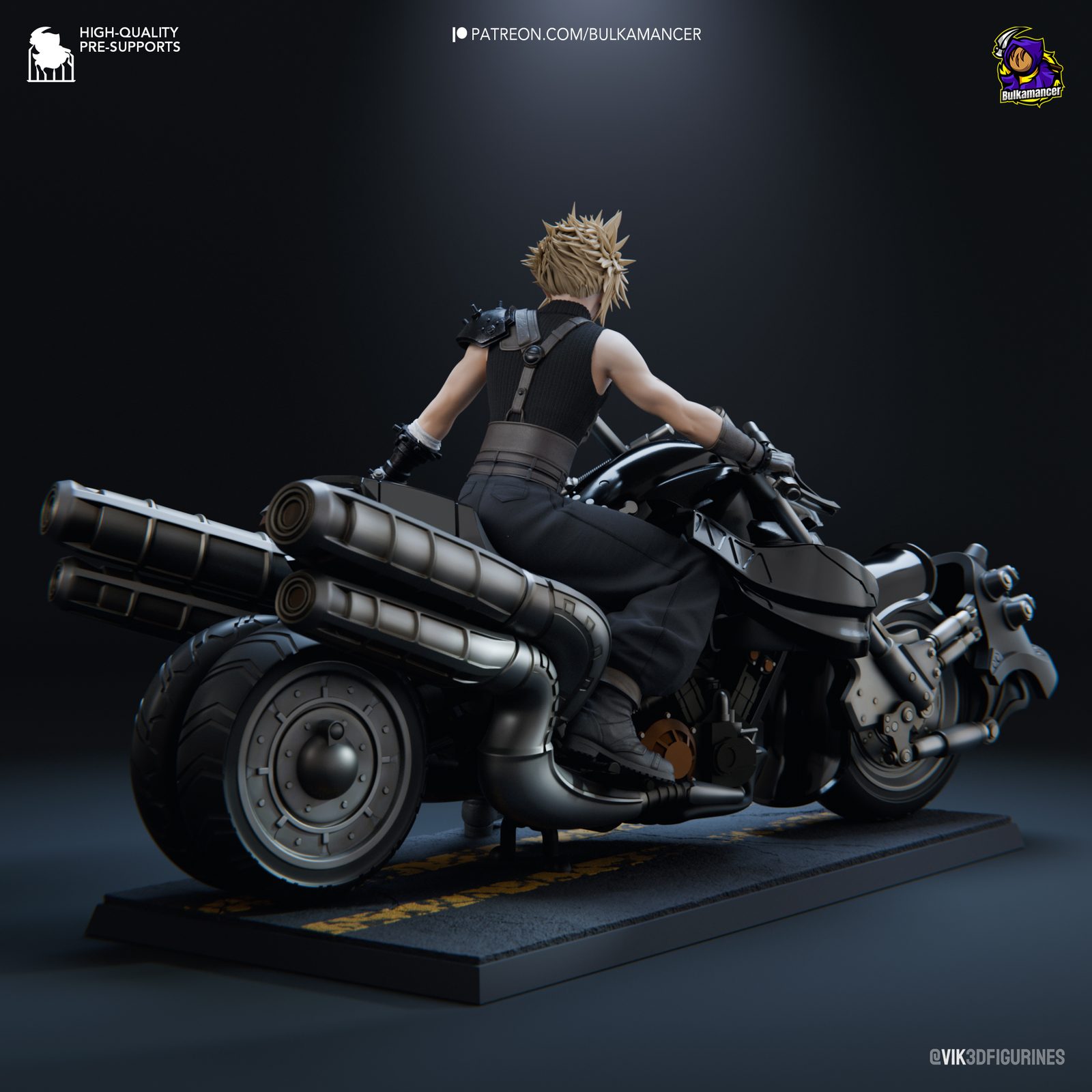 Bulkamancer Sculpts Cloud Final Fantasy Vii view 4