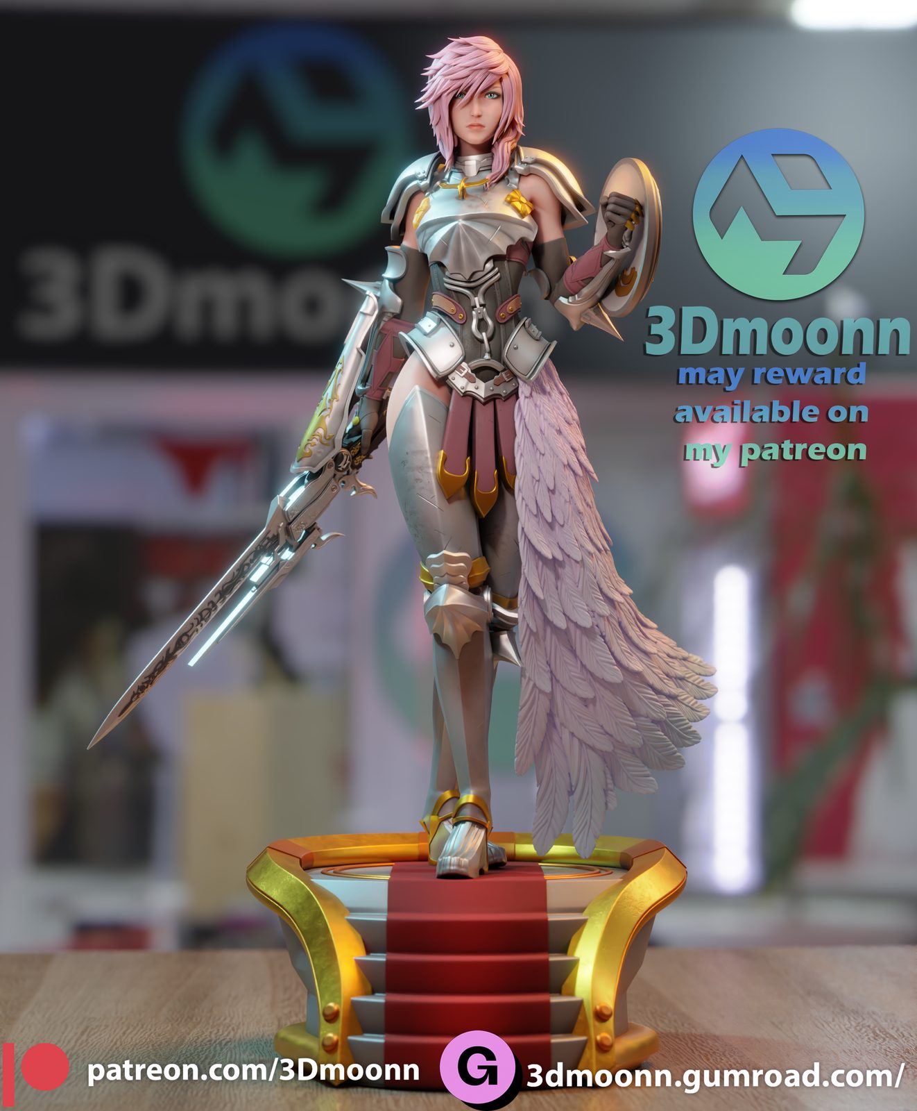 Lightning Final Fantasy 3Dmoonn