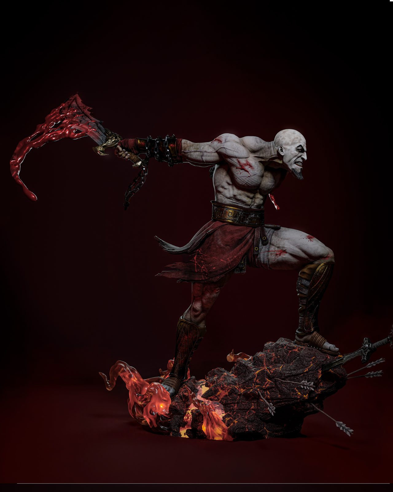 Zez Studios Kratos Statue And Bust