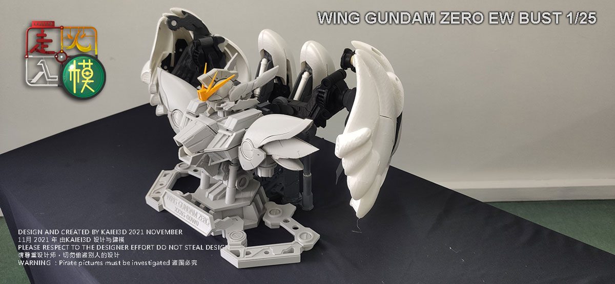 Wing Gundam Zero Bust view 3