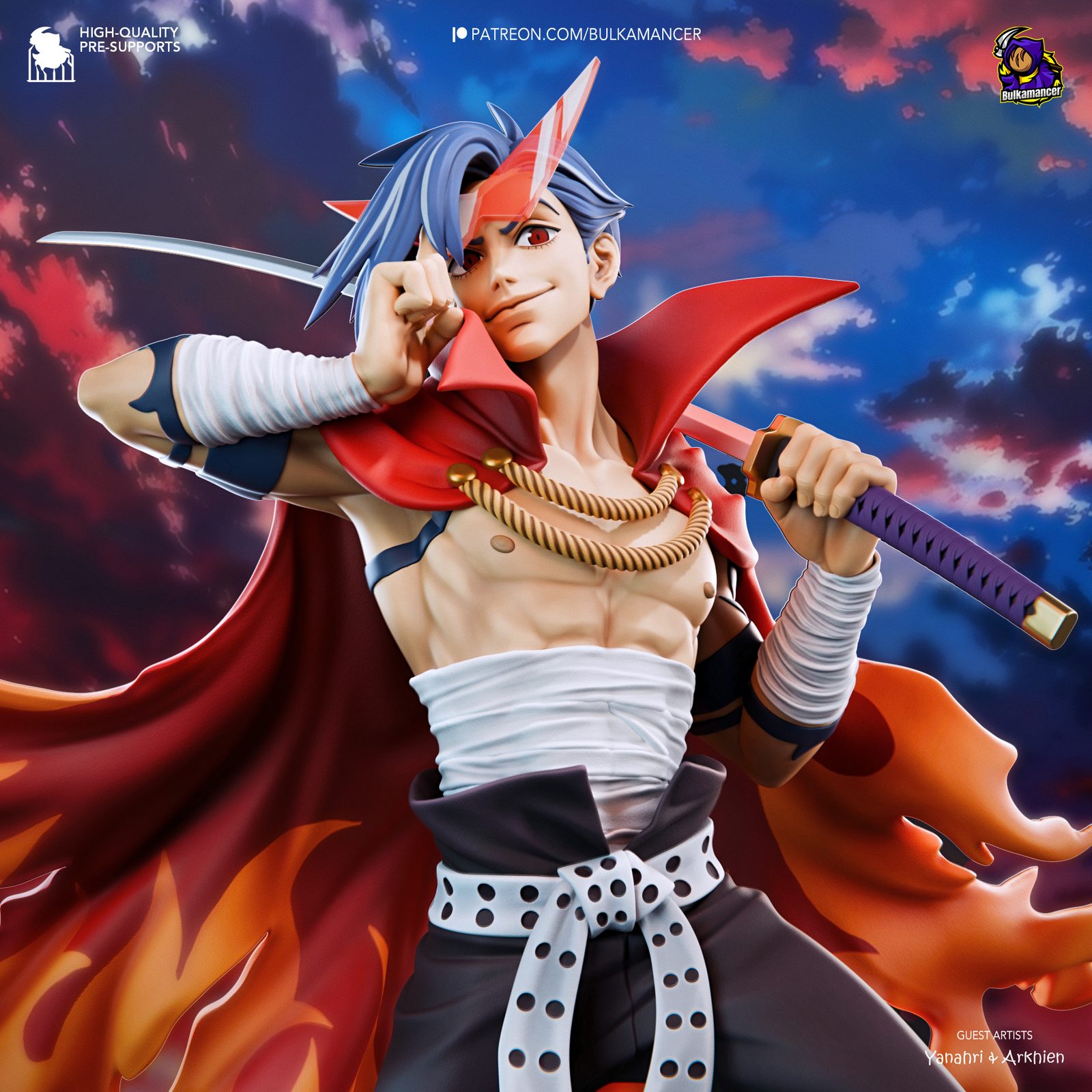 Bulkamancer Sculpts Kamina Gurren Lagann view 2