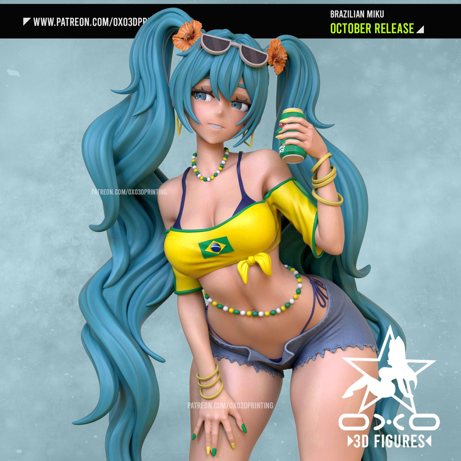 Brazilian Miku By Oxo3D