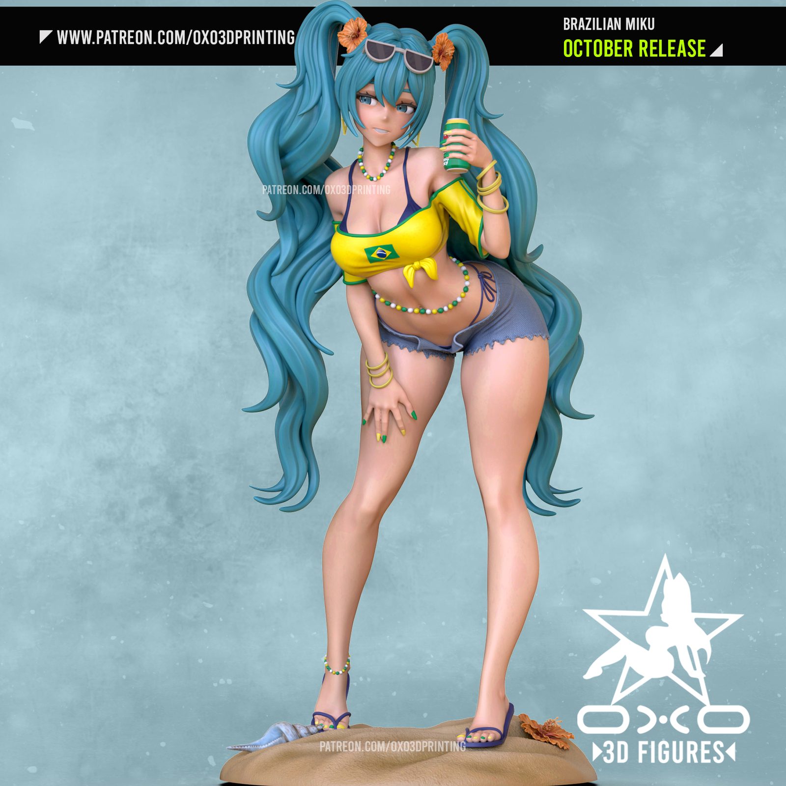 Brazilian Miku By Oxo3D view 3