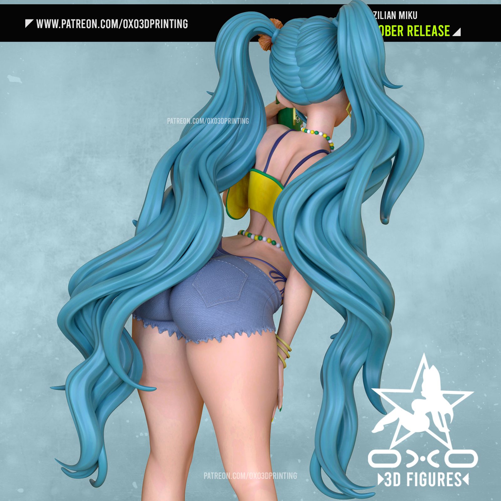 Brazilian Miku By Oxo3D view 4
