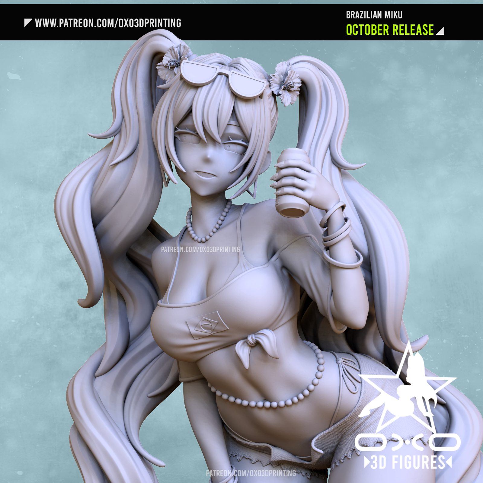 Brazilian Miku By Oxo3D view 6