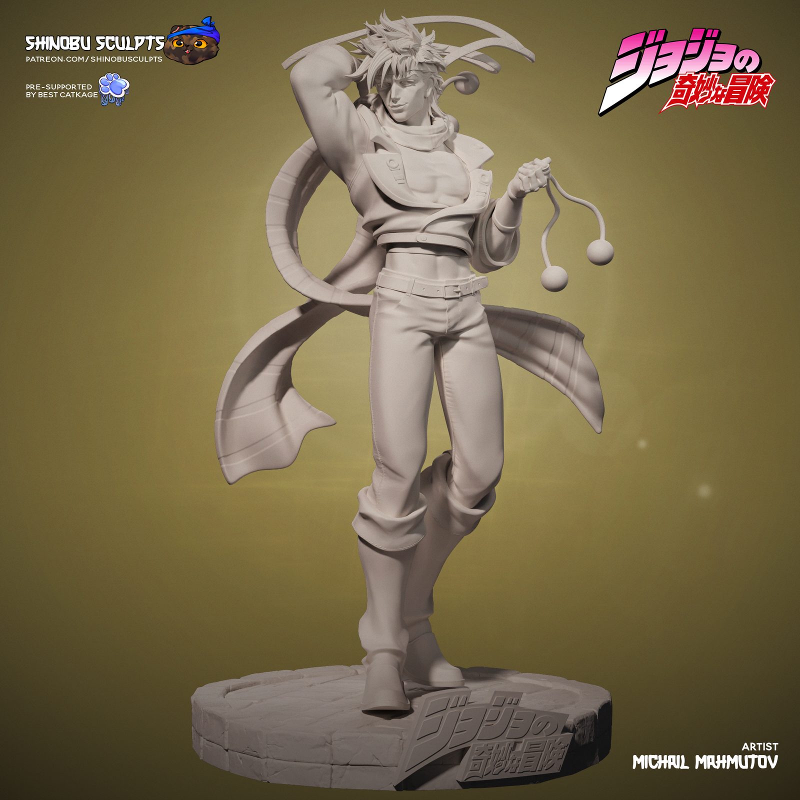 Shinobu Sculpts Joseph Joestar Jojo'S Bizarre Adventure view 6