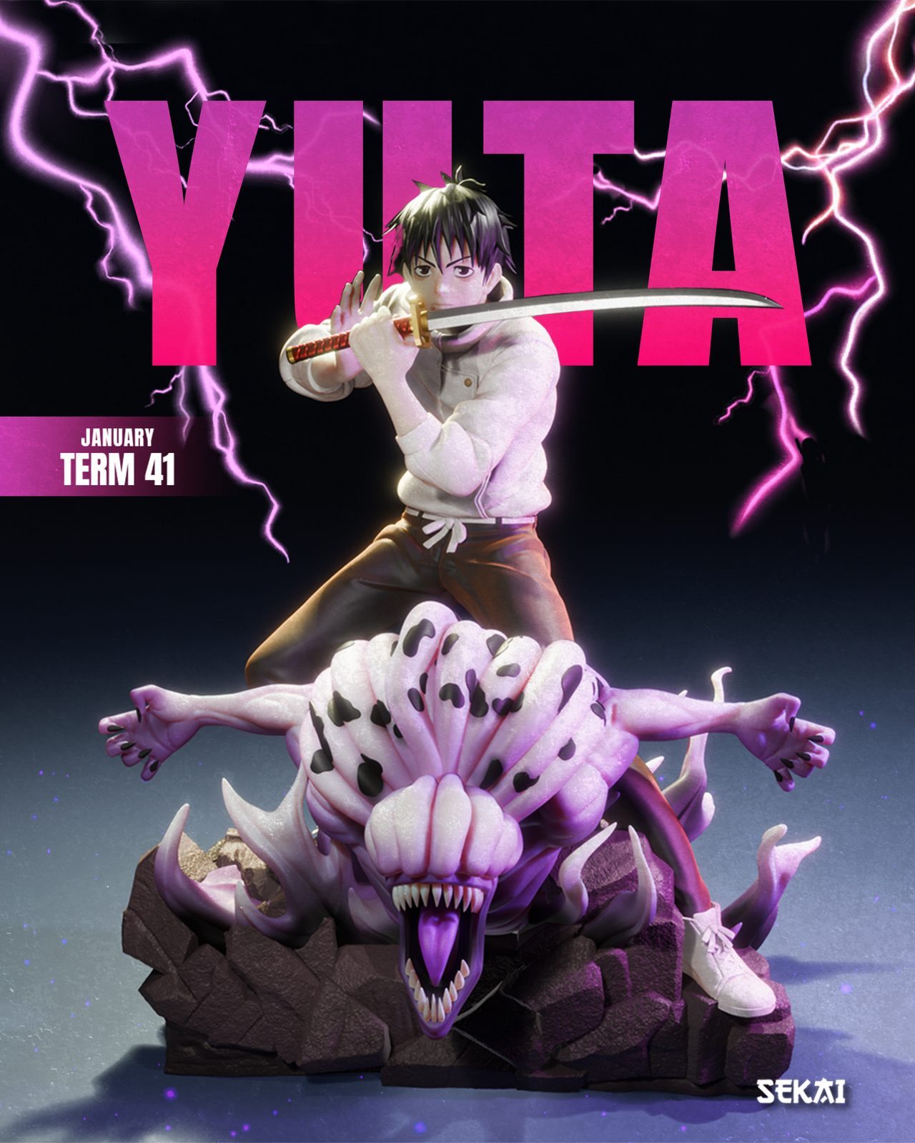 Sekai 3D Models Yuta Statue