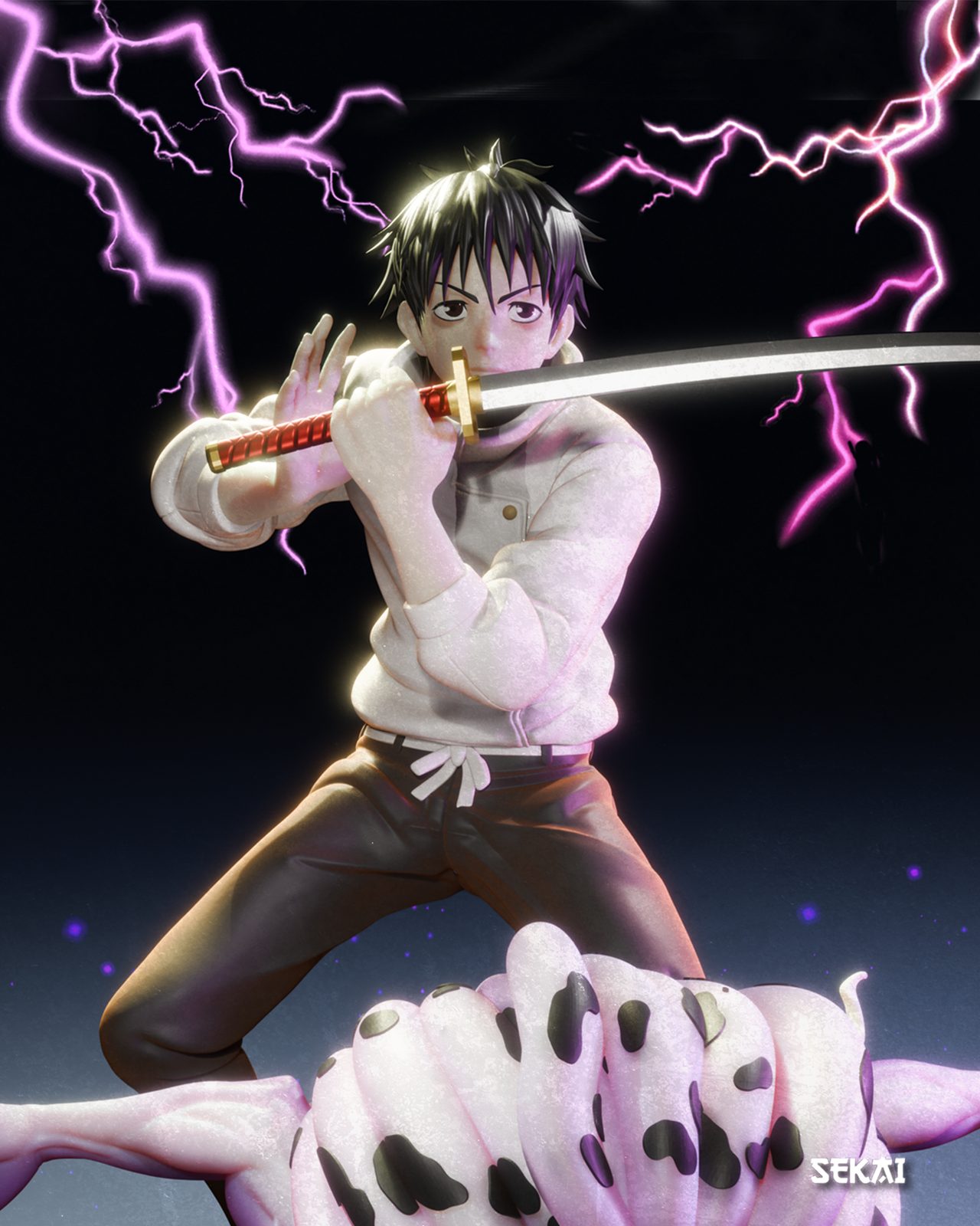 Sekai 3D Models Yuta Statue view 5