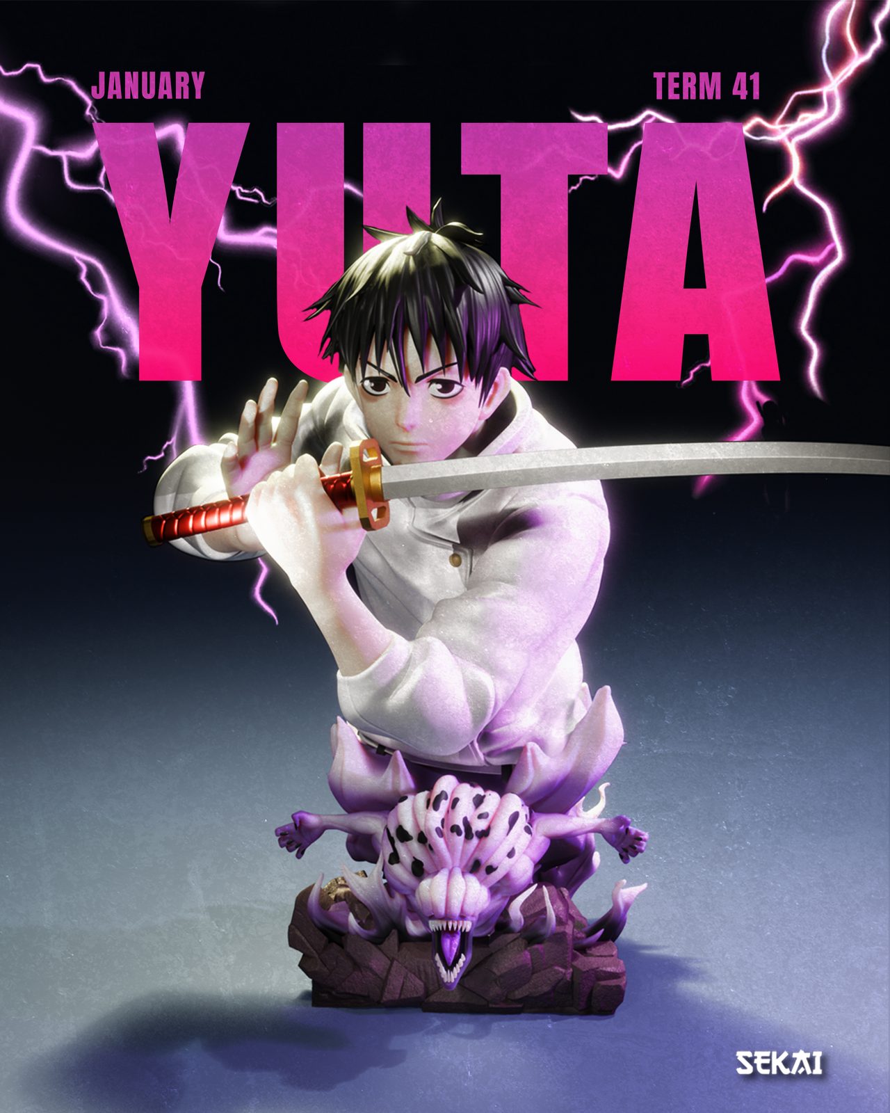 Sekai 3D Models Yuta Statue view 6