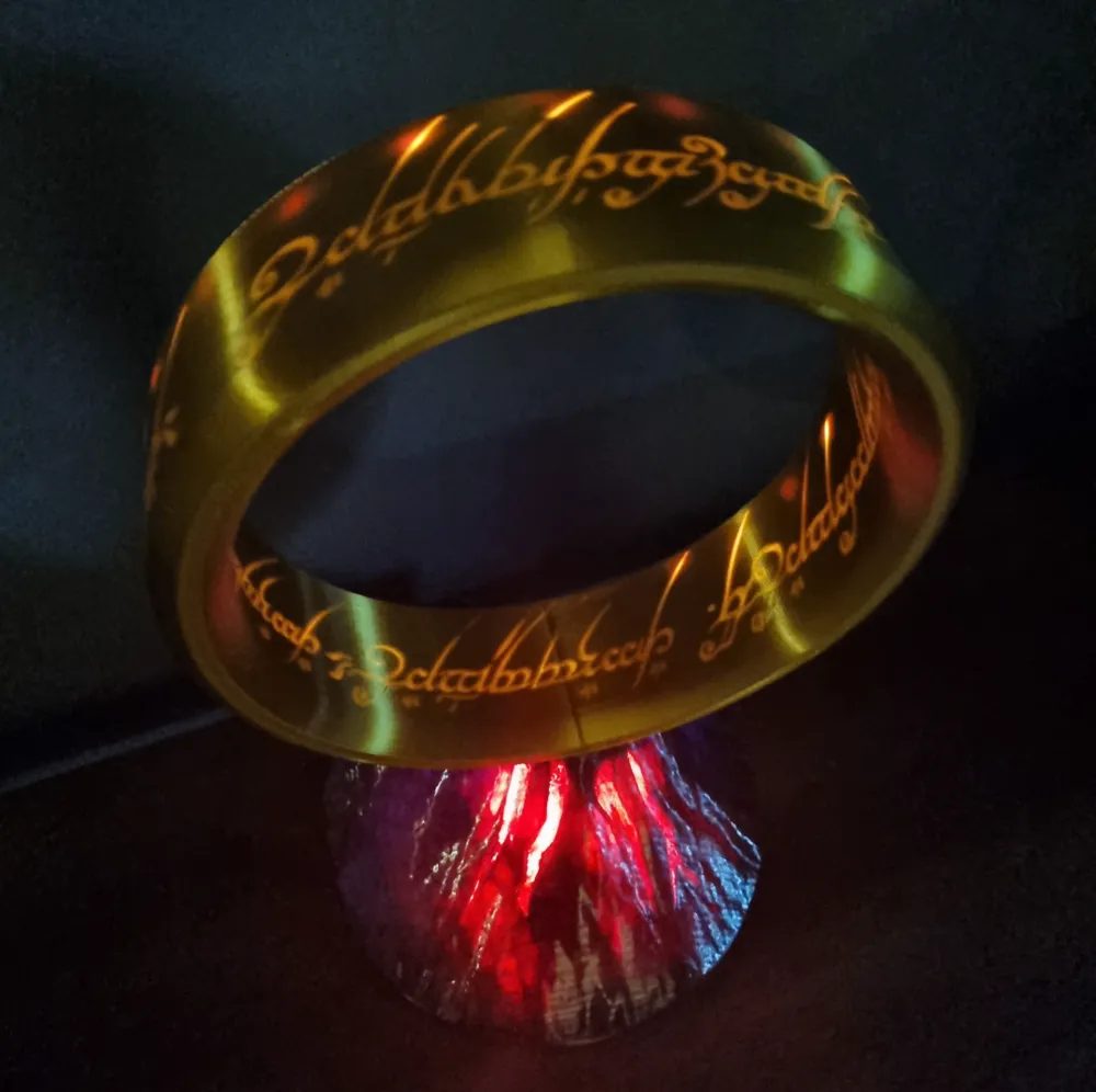 The One Ring On Mt Doom Lamp
