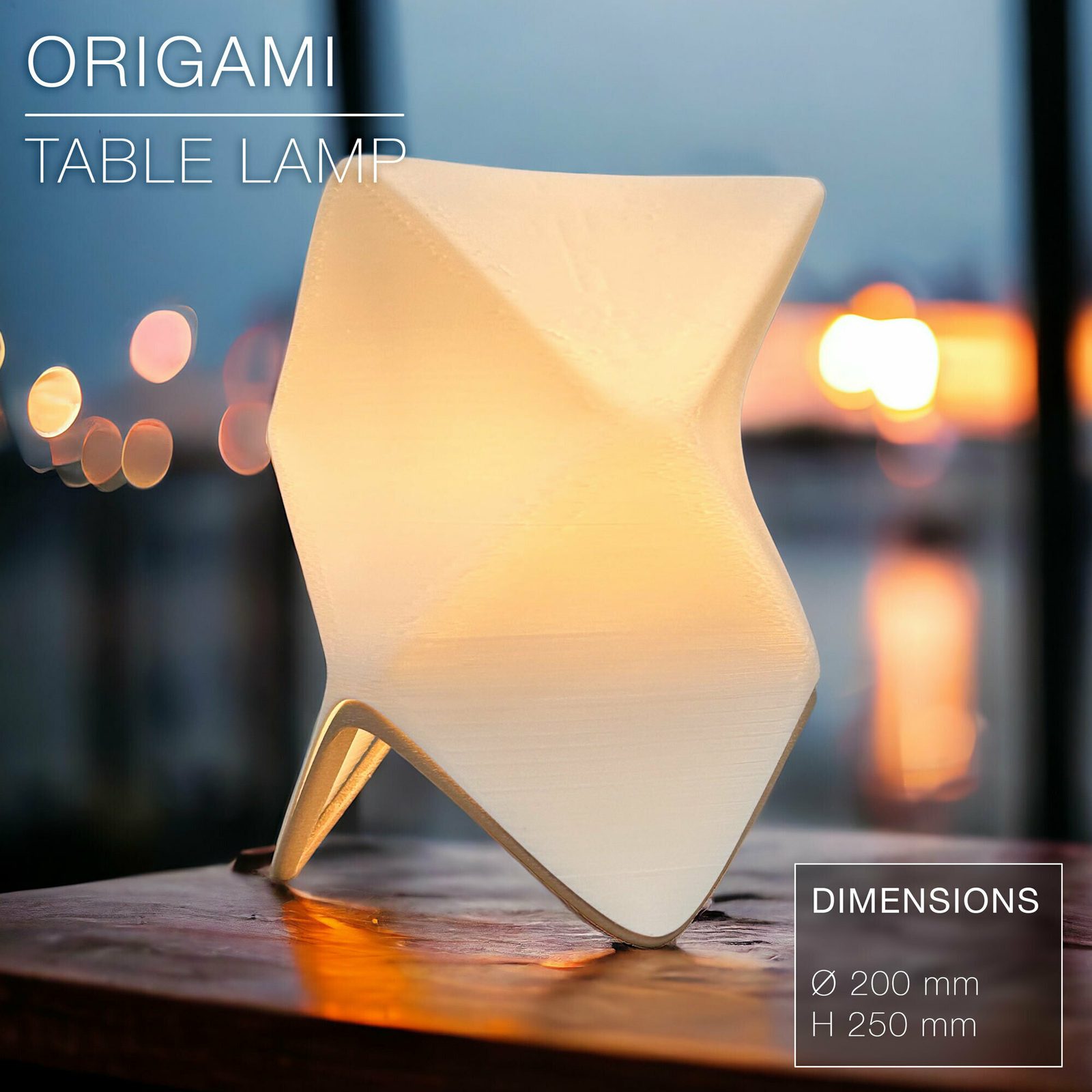 Origami Lamp @Print3Dworld view 2