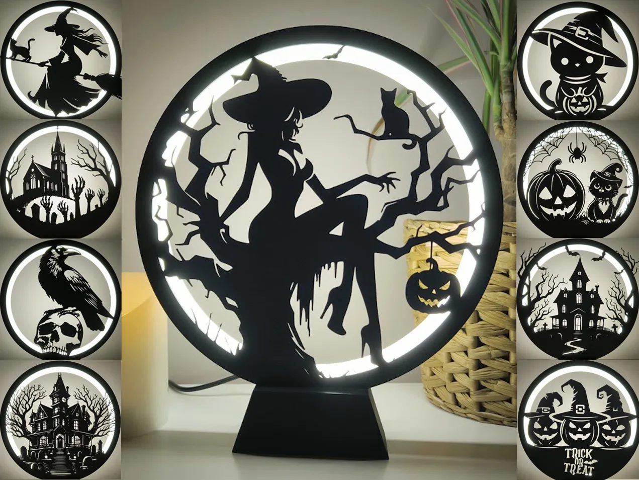 Ring Lamp Ii With Halloween Panels