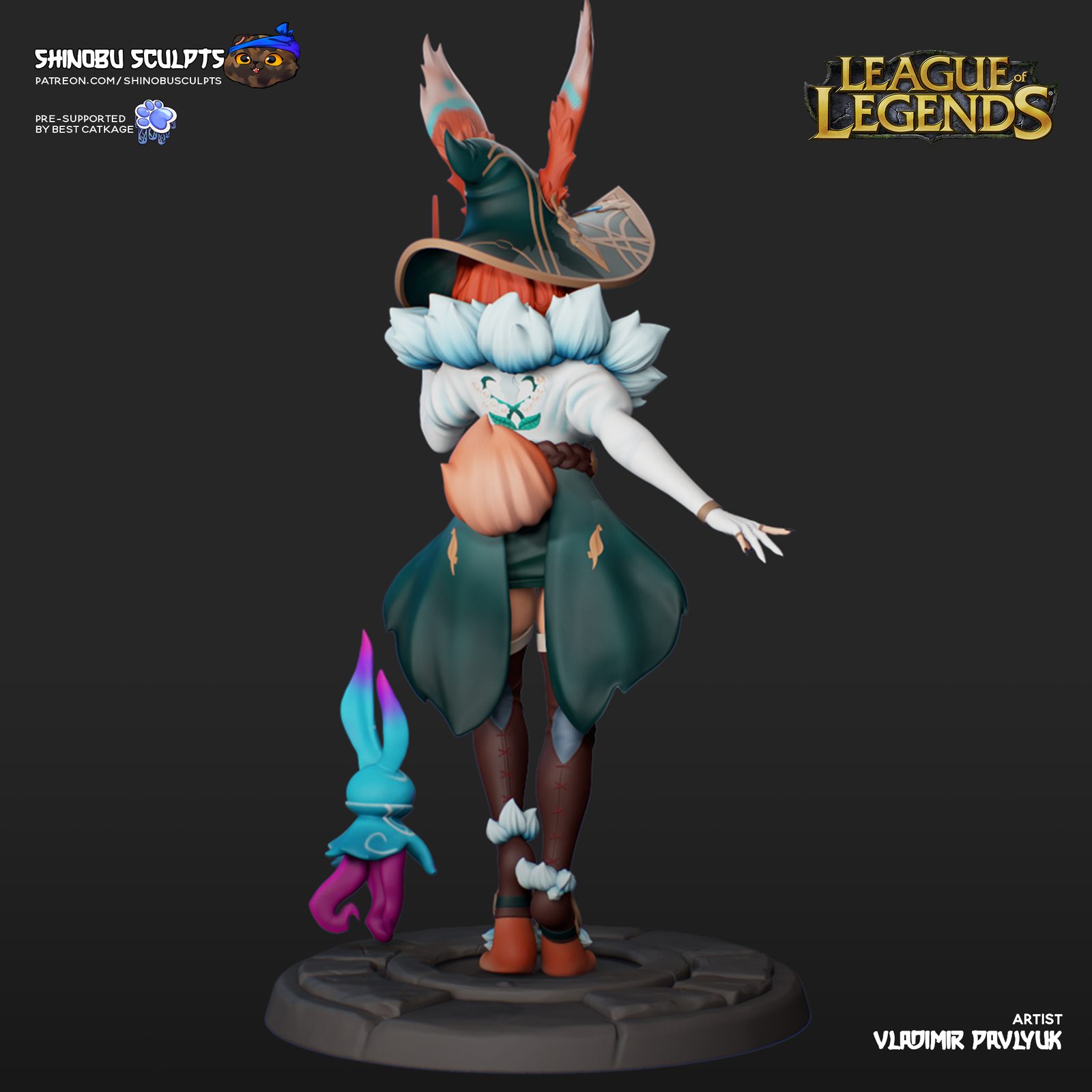 Auroraleague Of Legendsshinobu Sculpt view 3