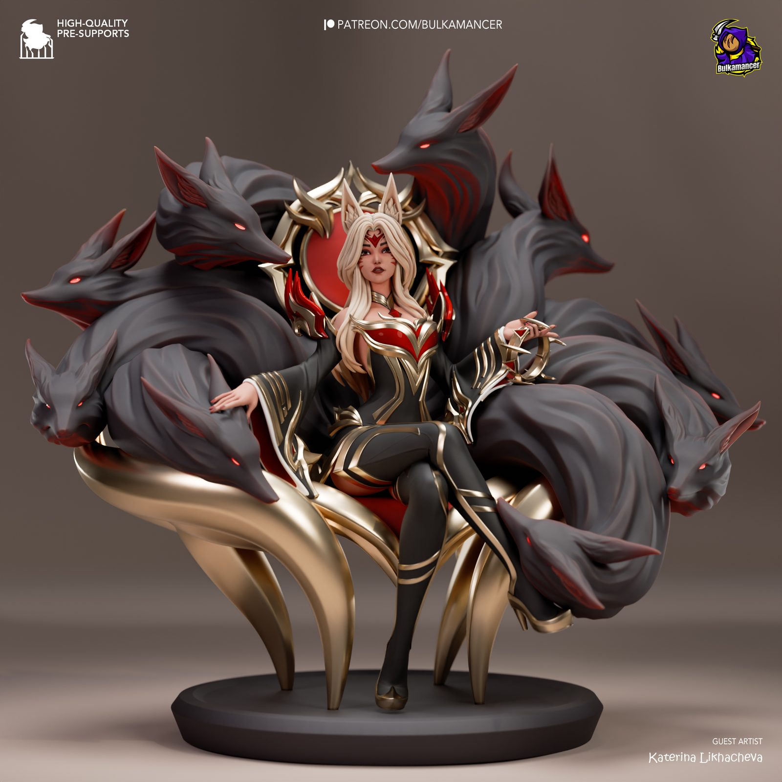 Bulkamancer Sculpts Constlantinopla Ahri League Of Legends view 2