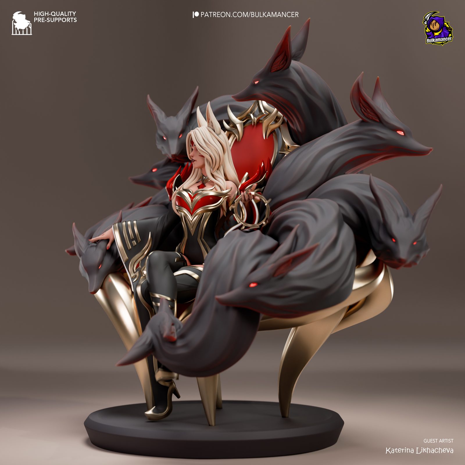 Bulkamancer Sculpts Constlantinopla Ahri League Of Legends view 3