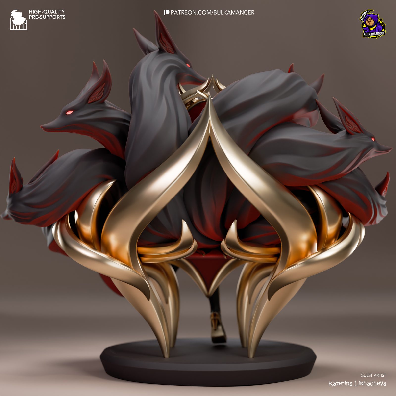 Bulkamancer Sculpts Constlantinopla Ahri League Of Legends view 4