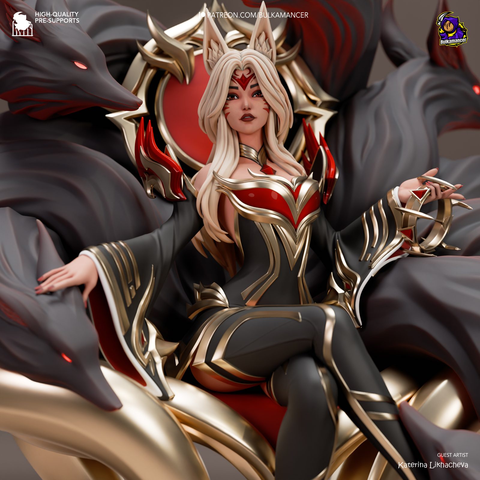 Bulkamancer Sculpts Constlantinopla Ahri League Of Legends view 5