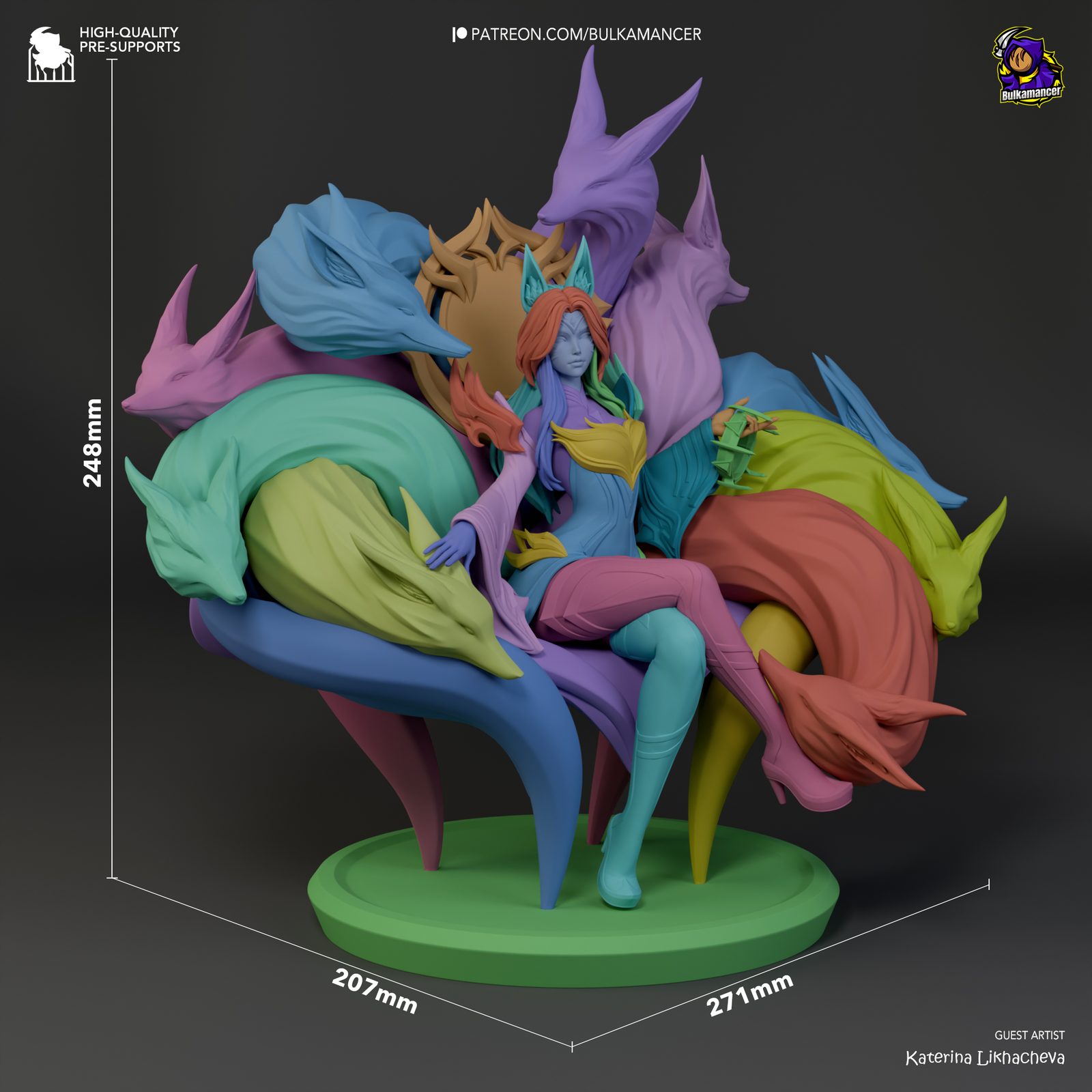 Bulkamancer Sculpts Constlantinopla Ahri League Of Legends view 6