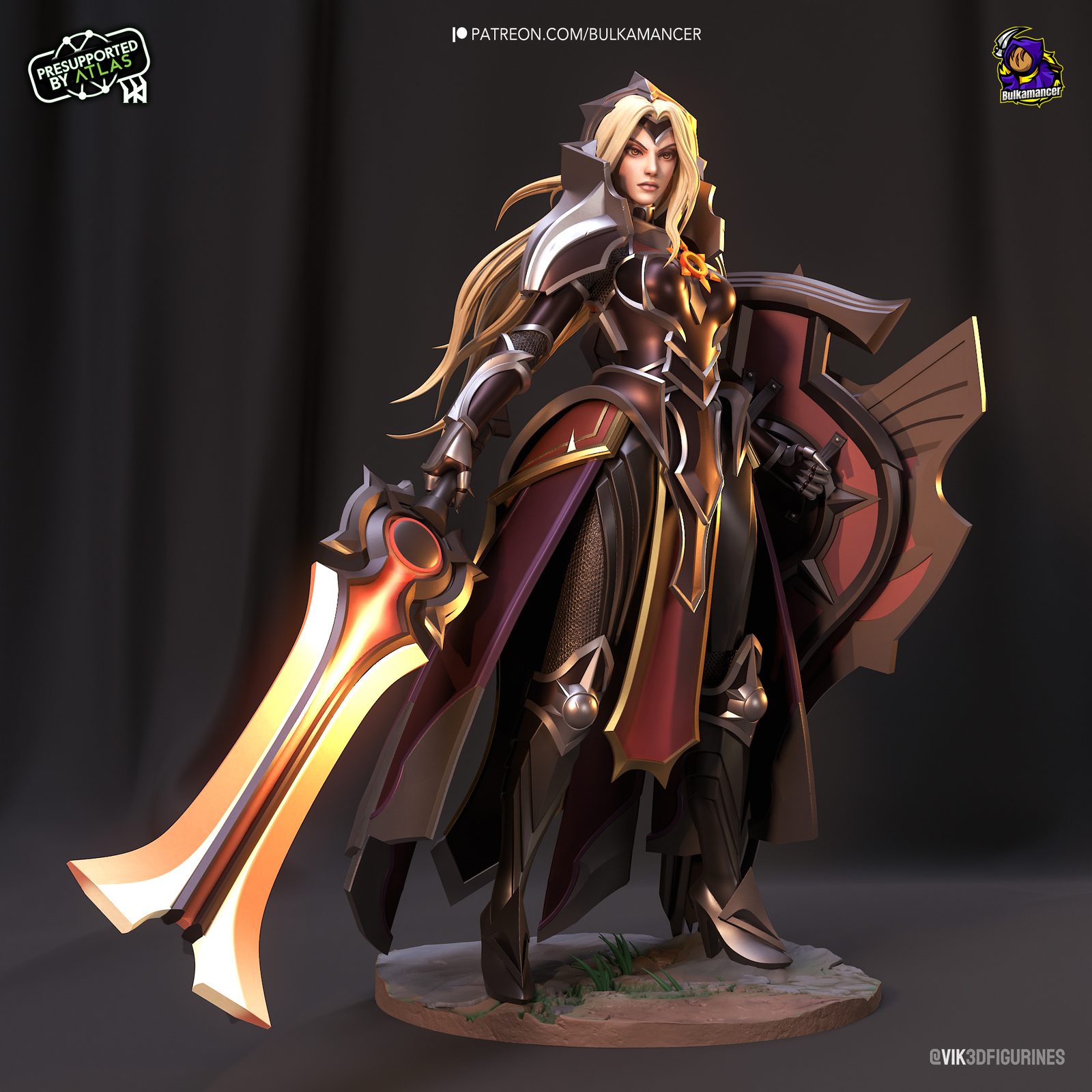 Bulkamancer Sculpts Leona League Of Legends view 3