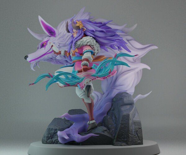 LOL SPRITE BLOSSOM KINDRED 3D FIGURE view 5