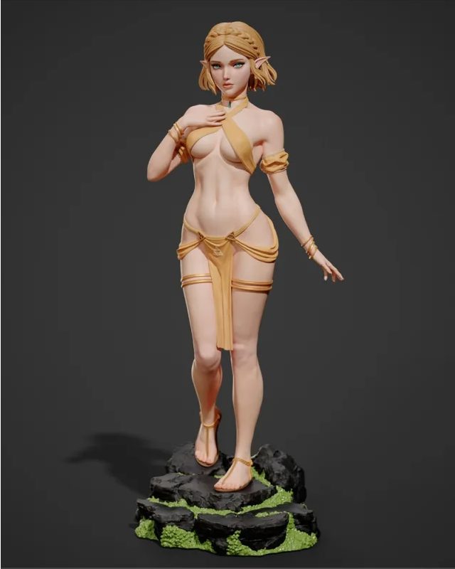 Abe3D Princess Zelda view 3