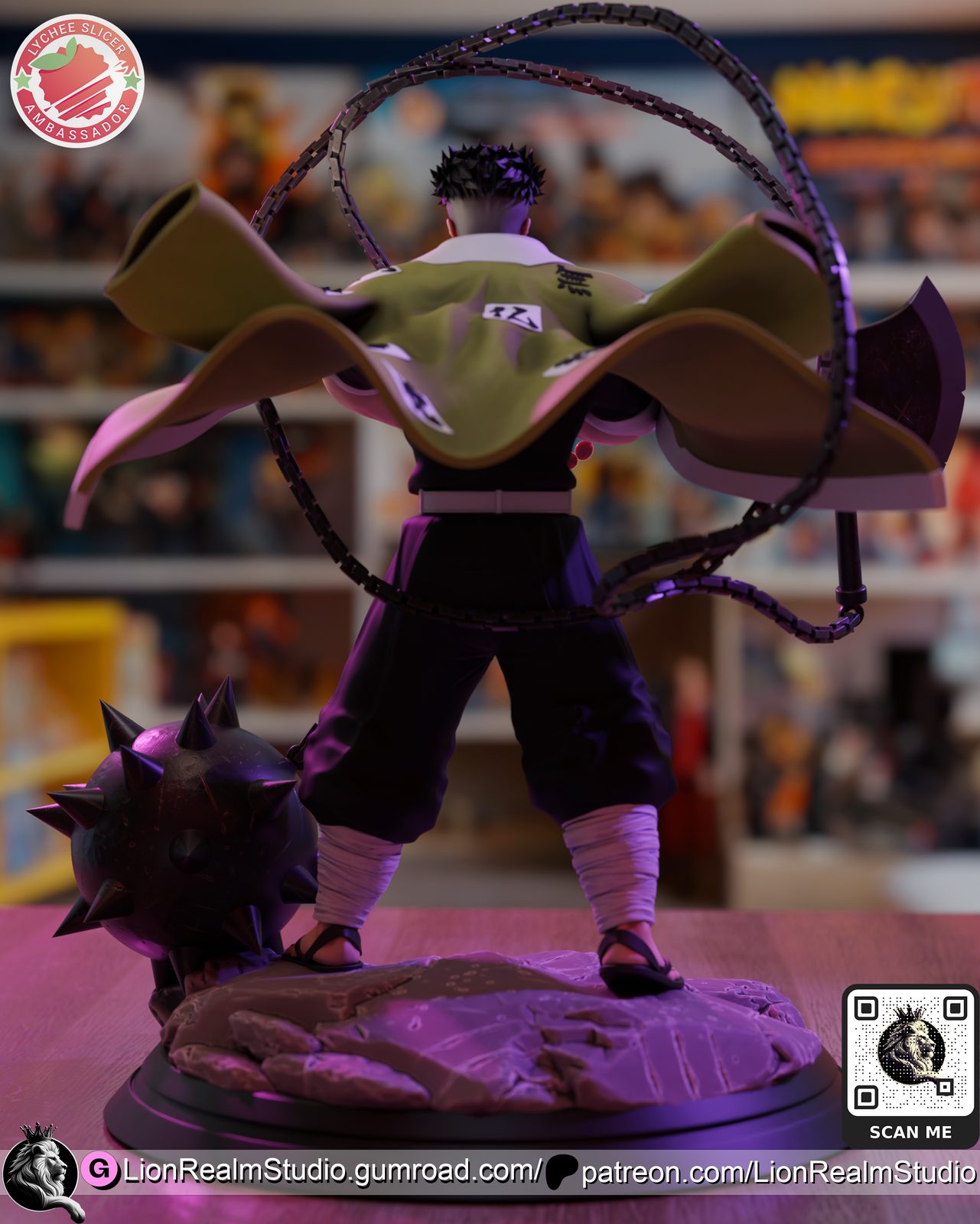 Lionrealm Studio Gyomei From Demon Slayer view 6