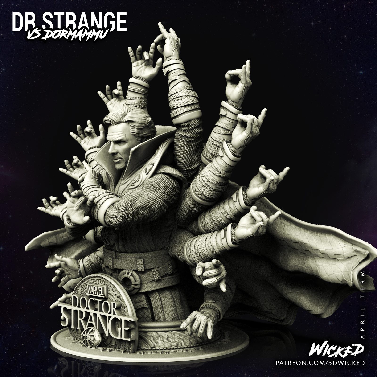 Dr. Strange Bust view 3