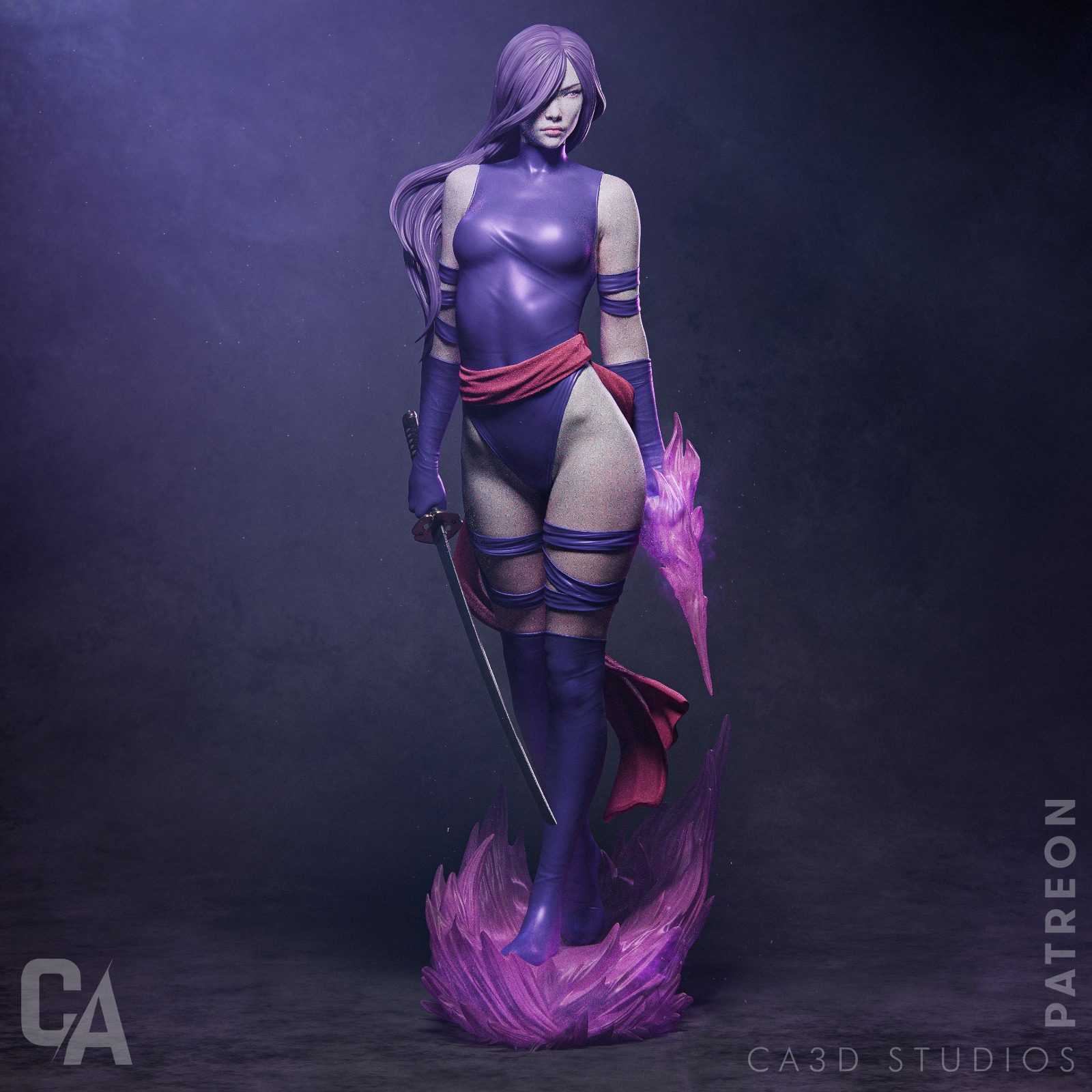 Ca 3D Studios Psylocke view 2