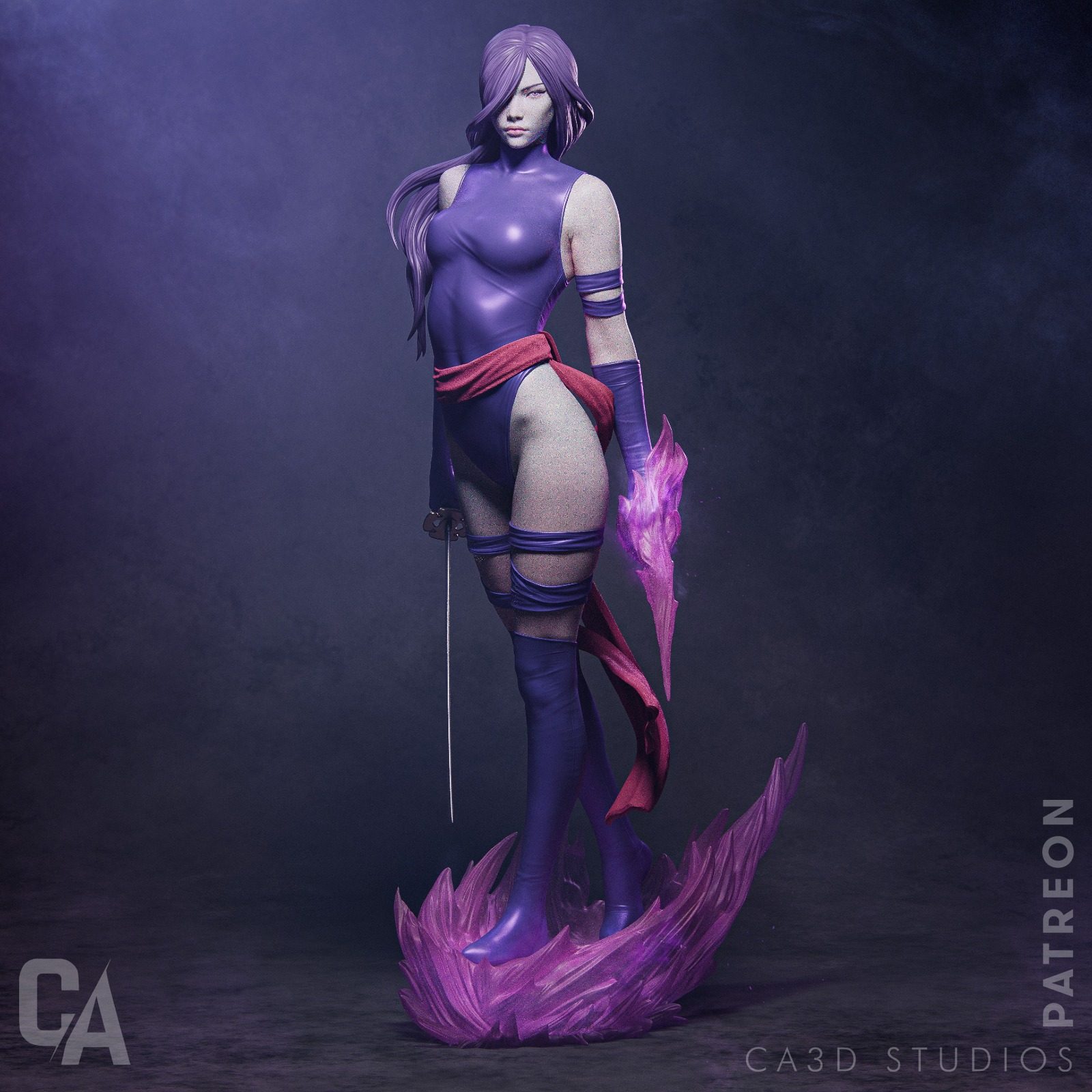 Ca 3D Studios Psylocke view 3