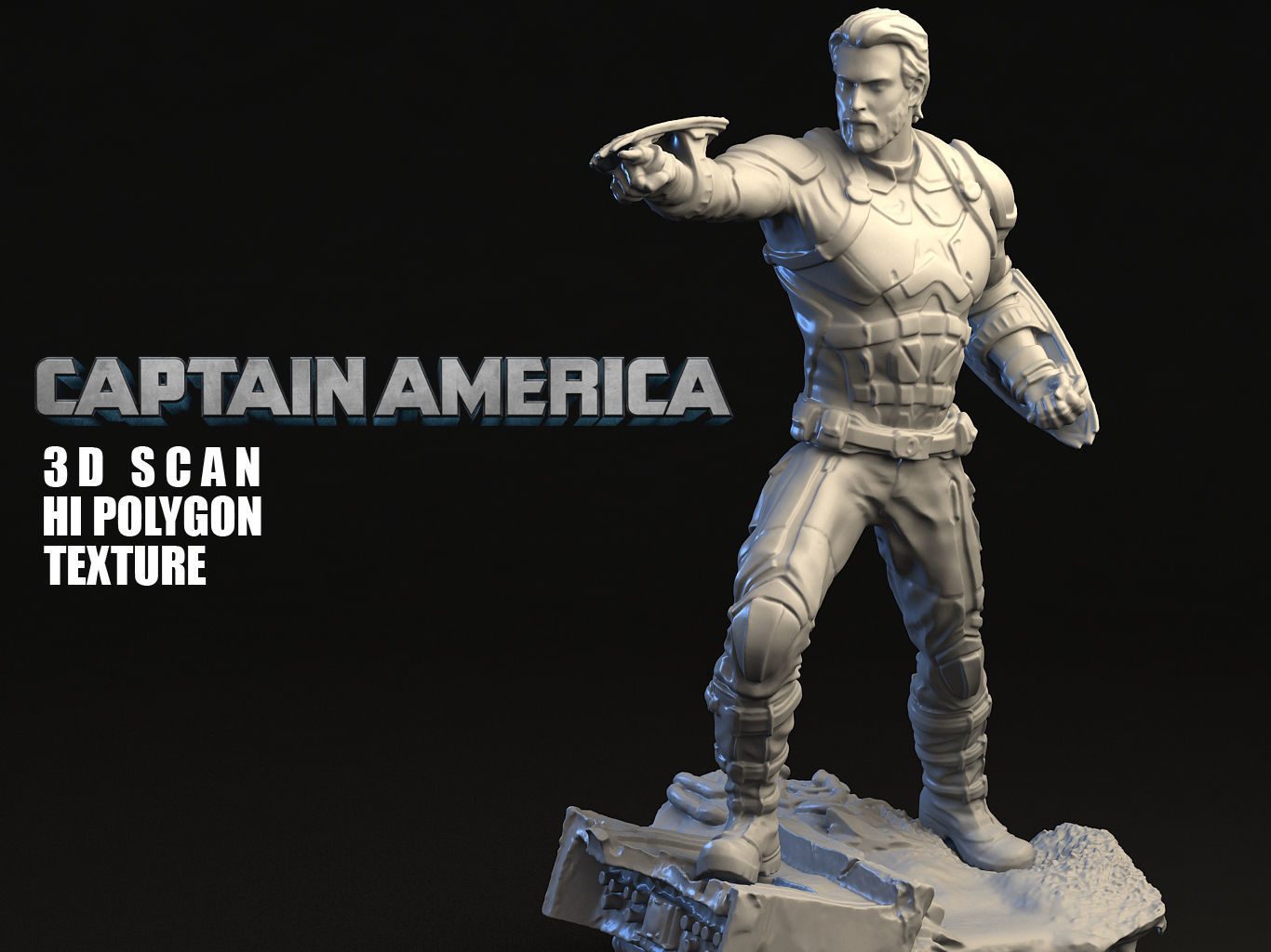 Capitán América 3D Scan