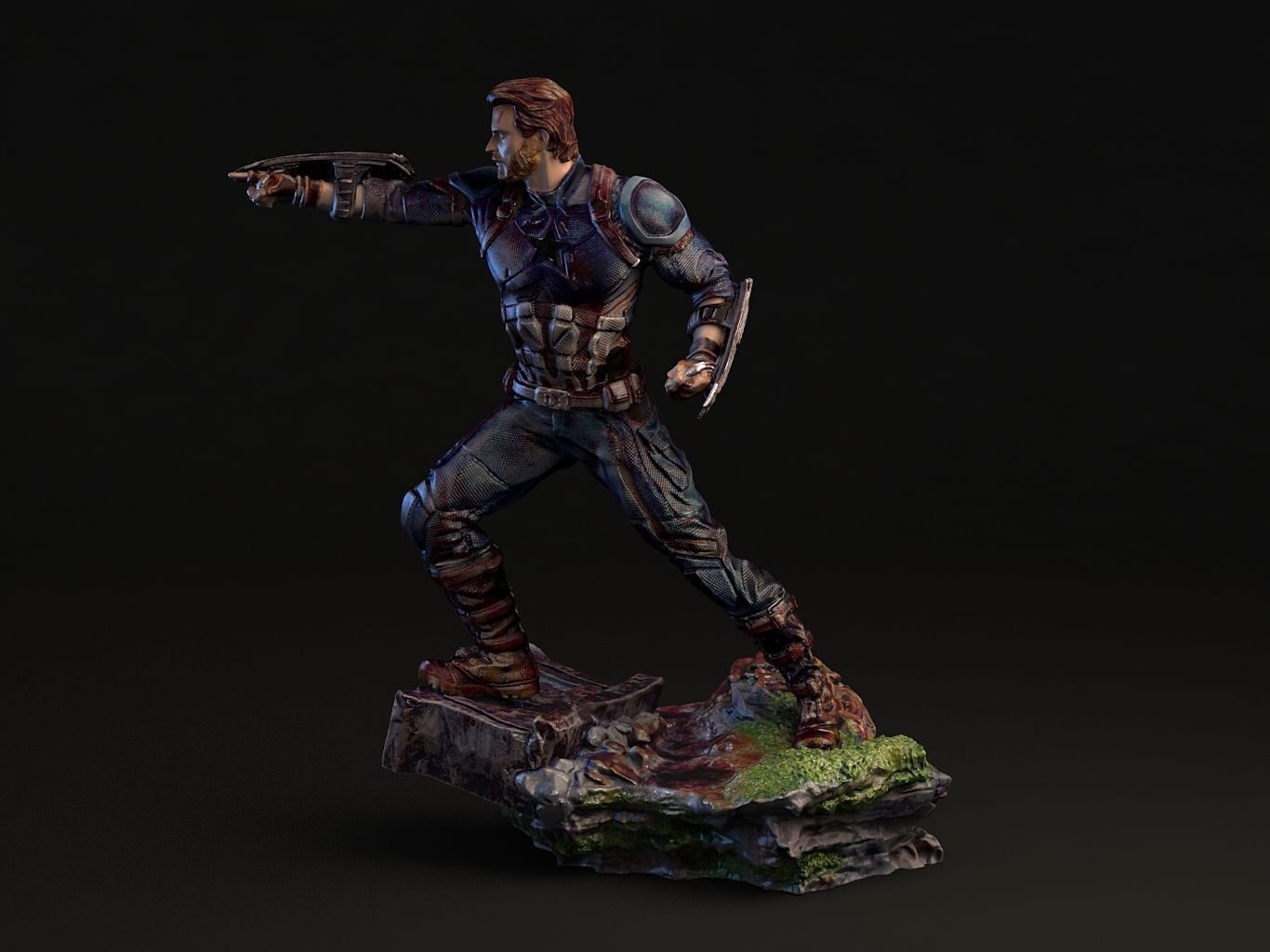 Capitán América 3D Scan view 5
