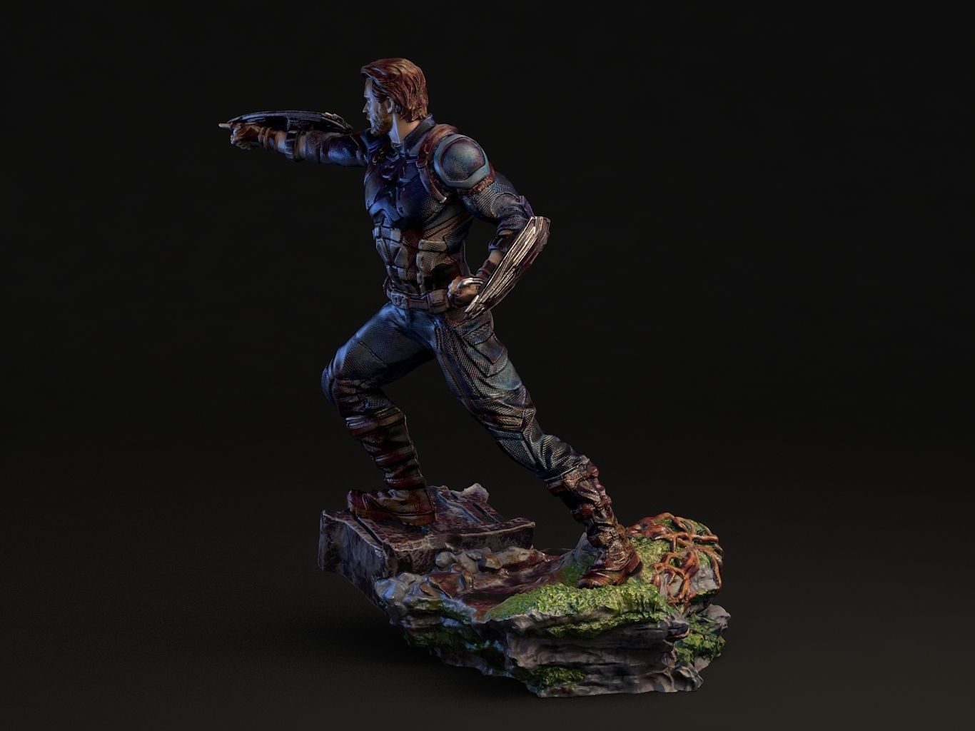 Capitán América 3D Scan view 6