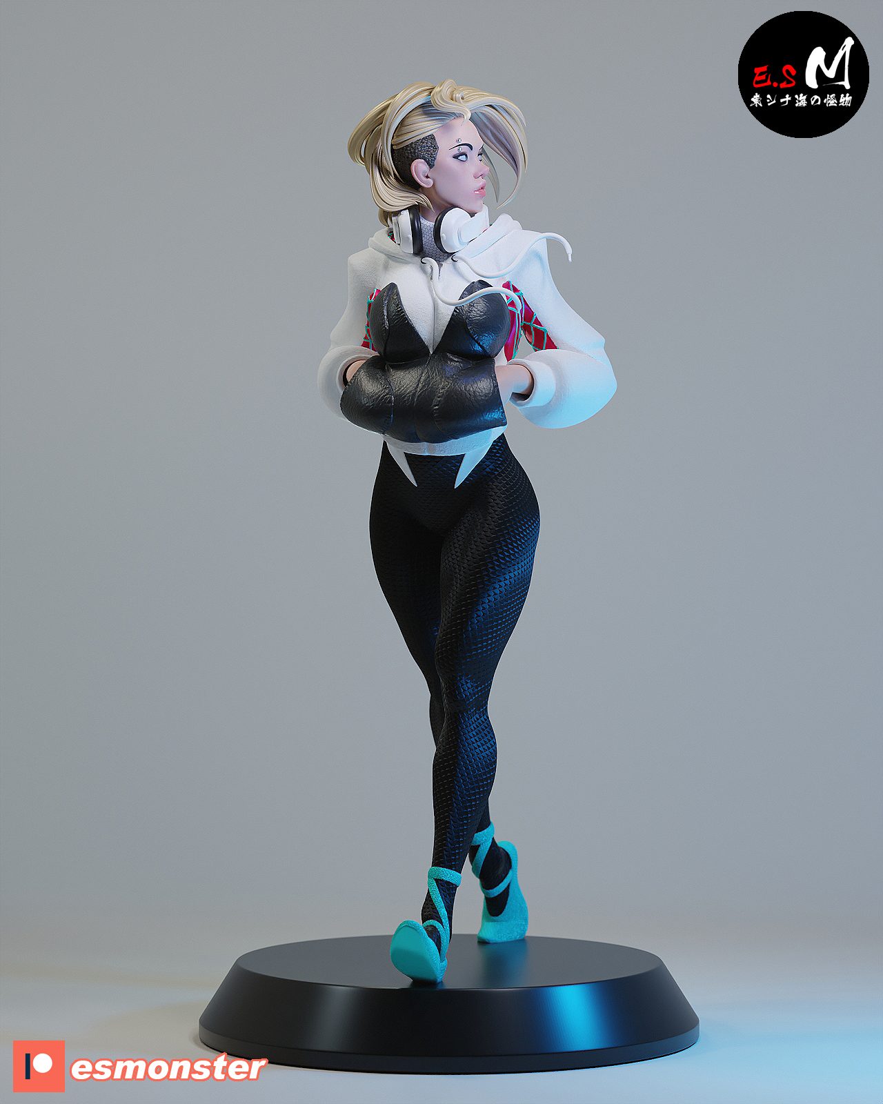 White Spider Gwen view 3
