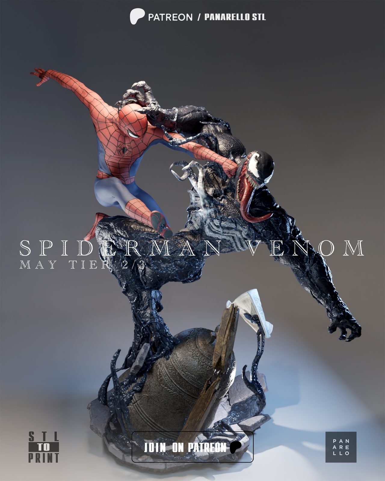 Panarellovenom Spiderman Diorama