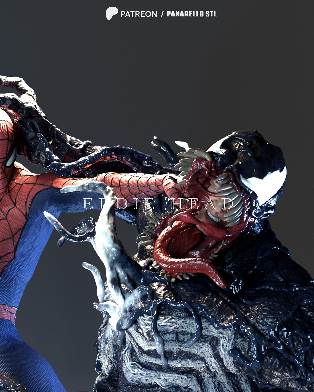 Panarellovenom Spiderman Diorama view 3