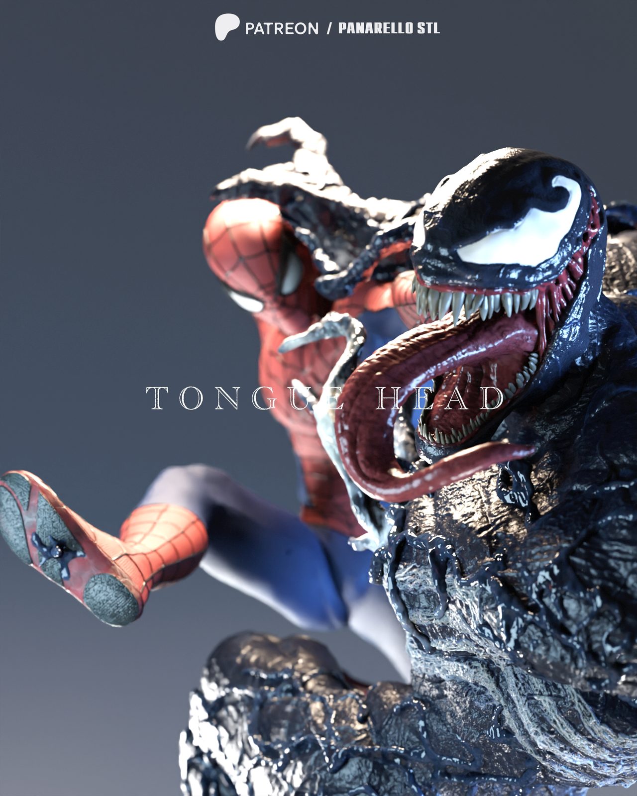 Panarellovenom Spiderman Diorama view 4
