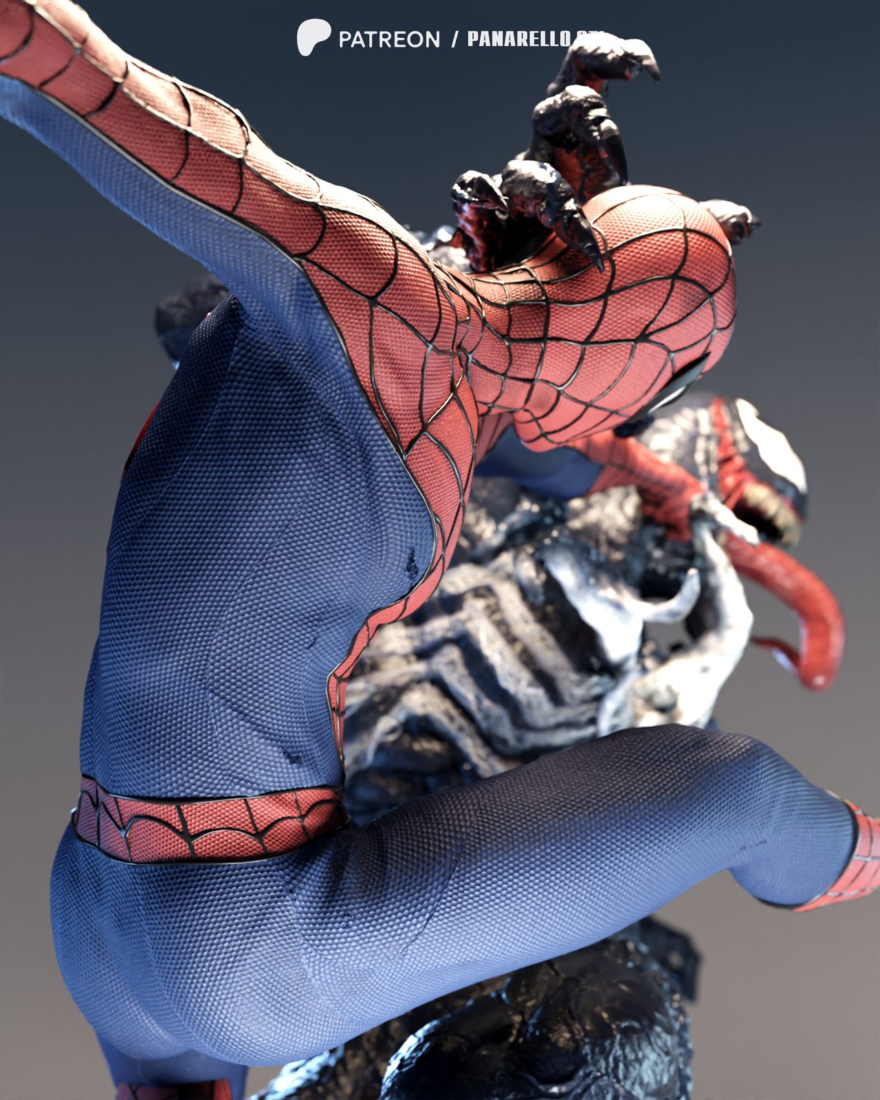 Panarellovenom Spiderman Diorama view 6