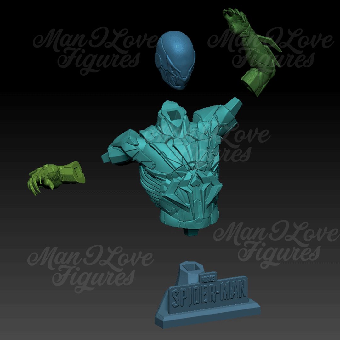 SPIDERMAN 2099 BUST view 3