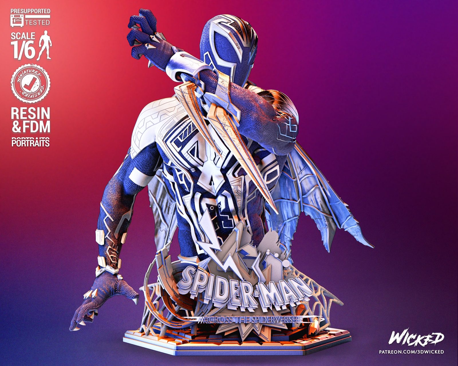Wicked- Spiderman 2099 Bust